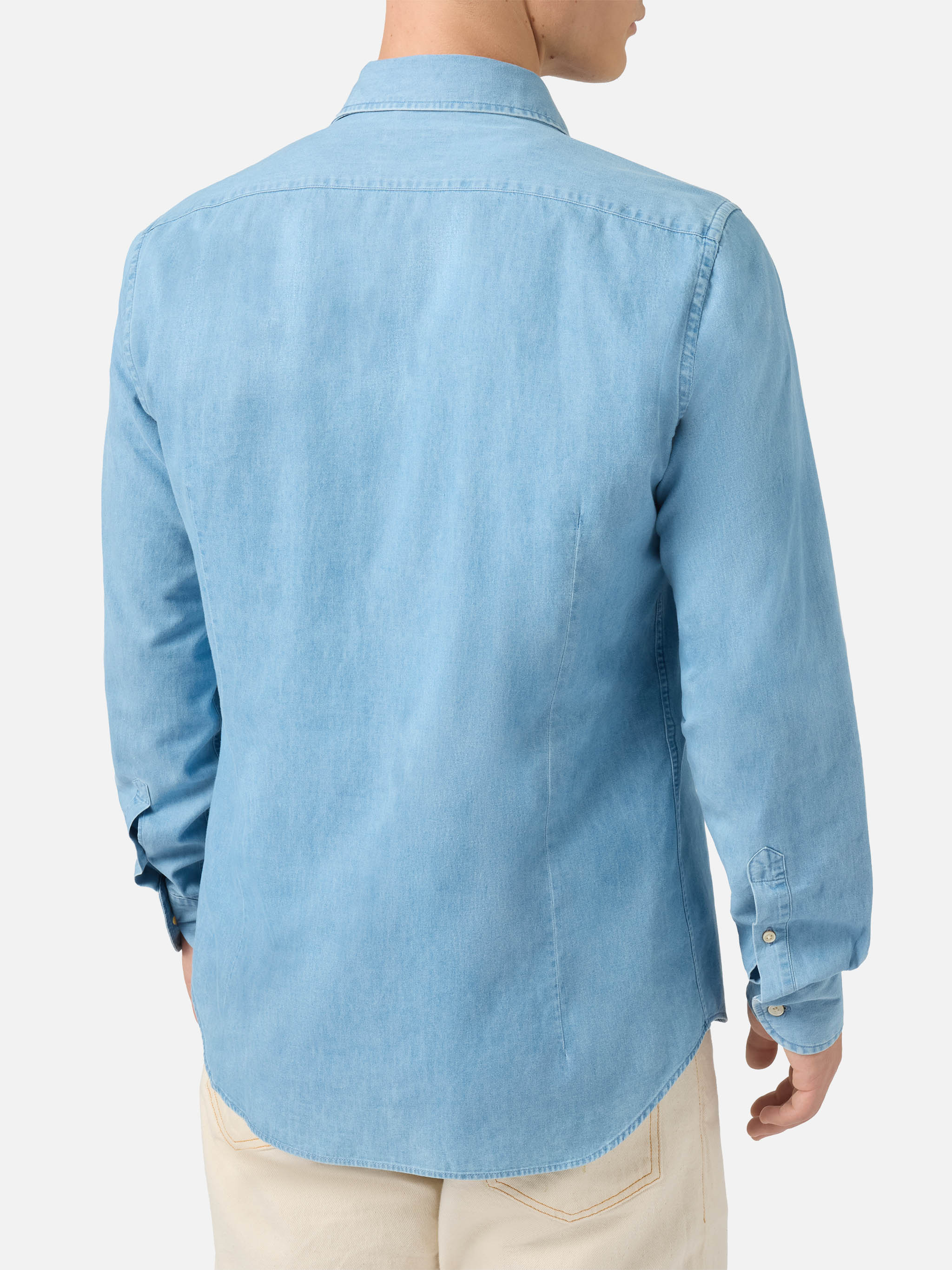 Seefeld chambray shirt with classic collar - Image 3