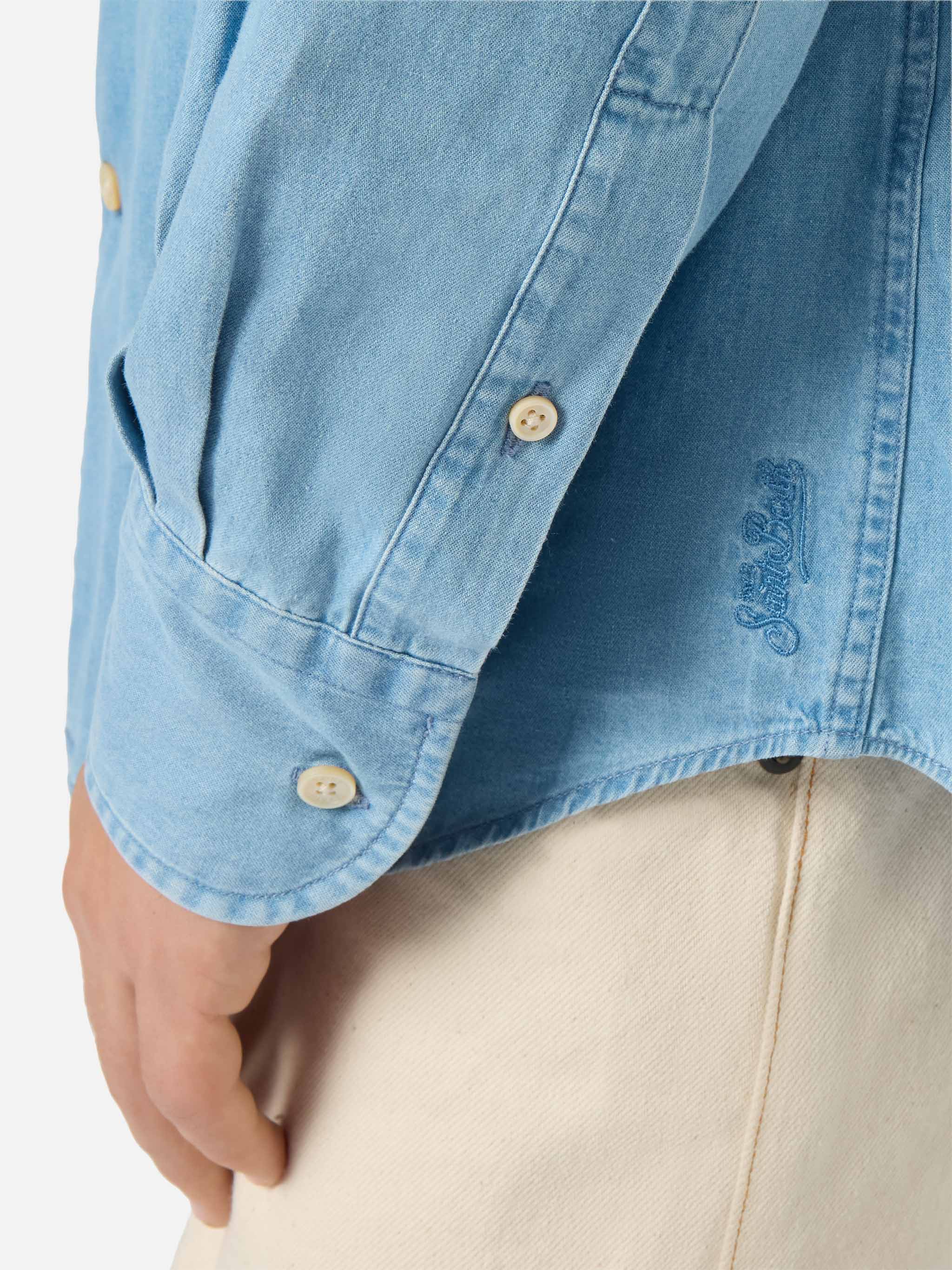 Seefeld chambray shirt with classic collar - Image 4