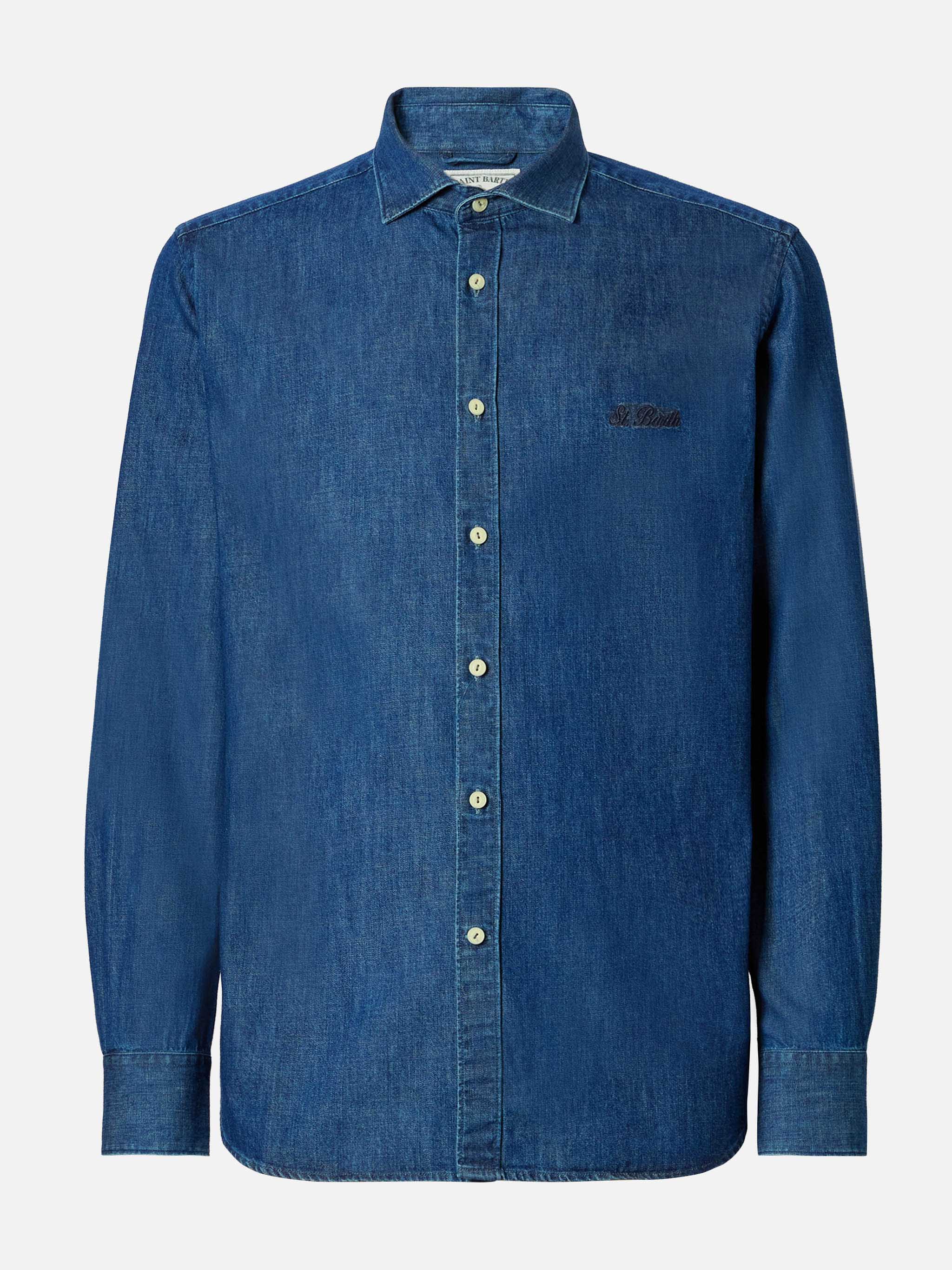 Seefeld denim shirt with classic collar - Image 4