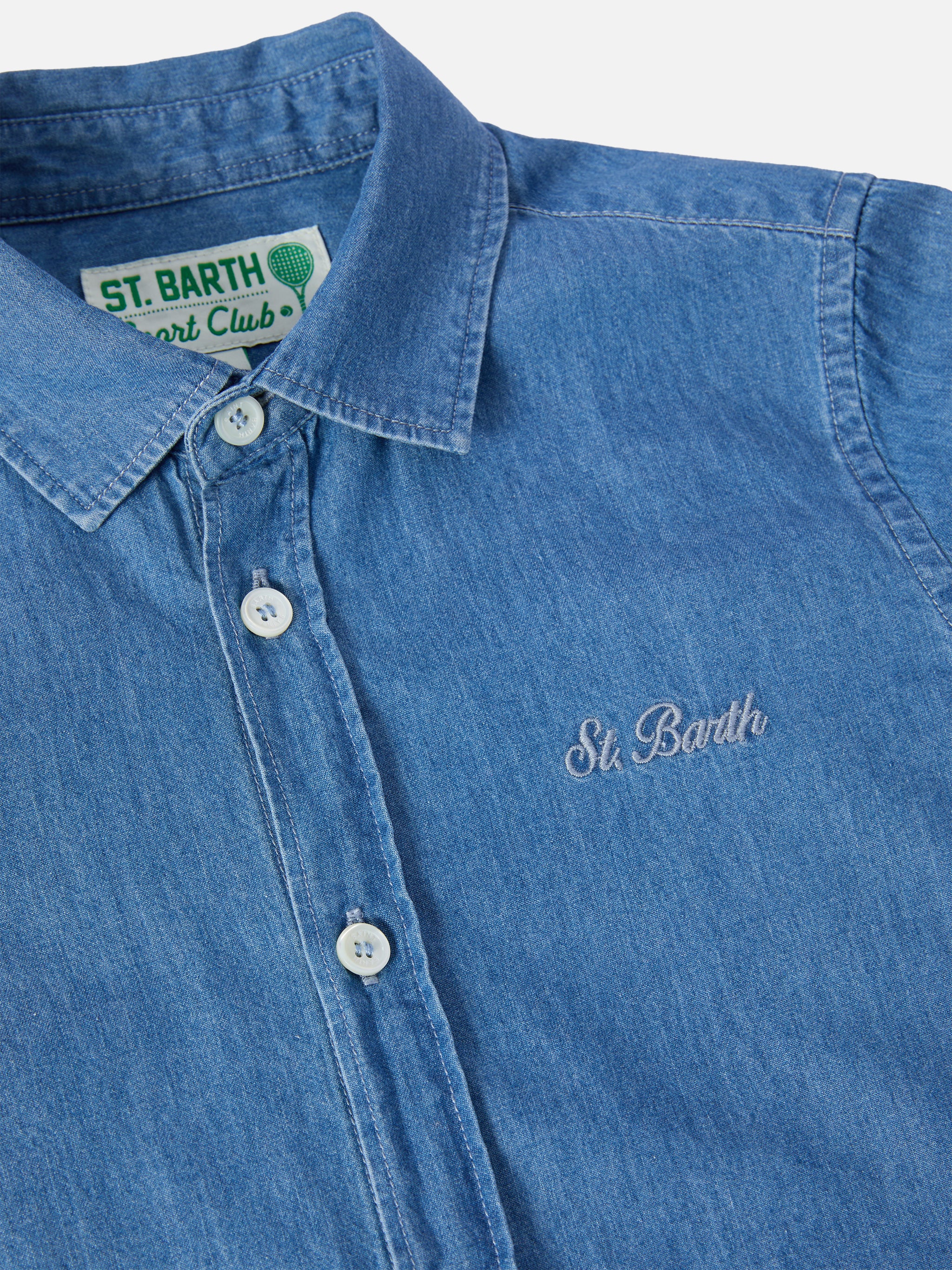 Seefeld Jr chambray shirt with Snoopy print - Image 3