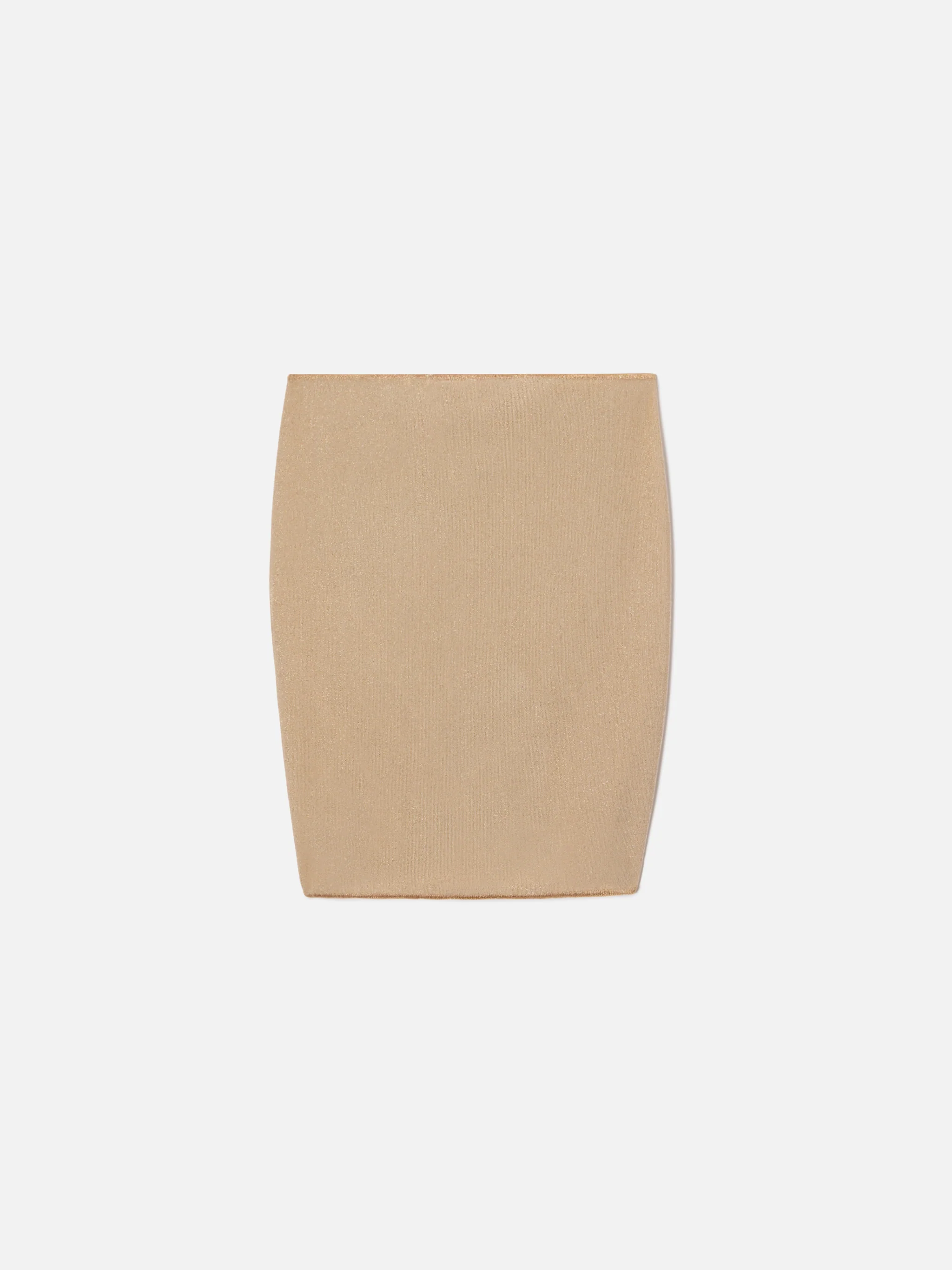 Sery Jr short pareo in gold lurex viscose knit - Image 3