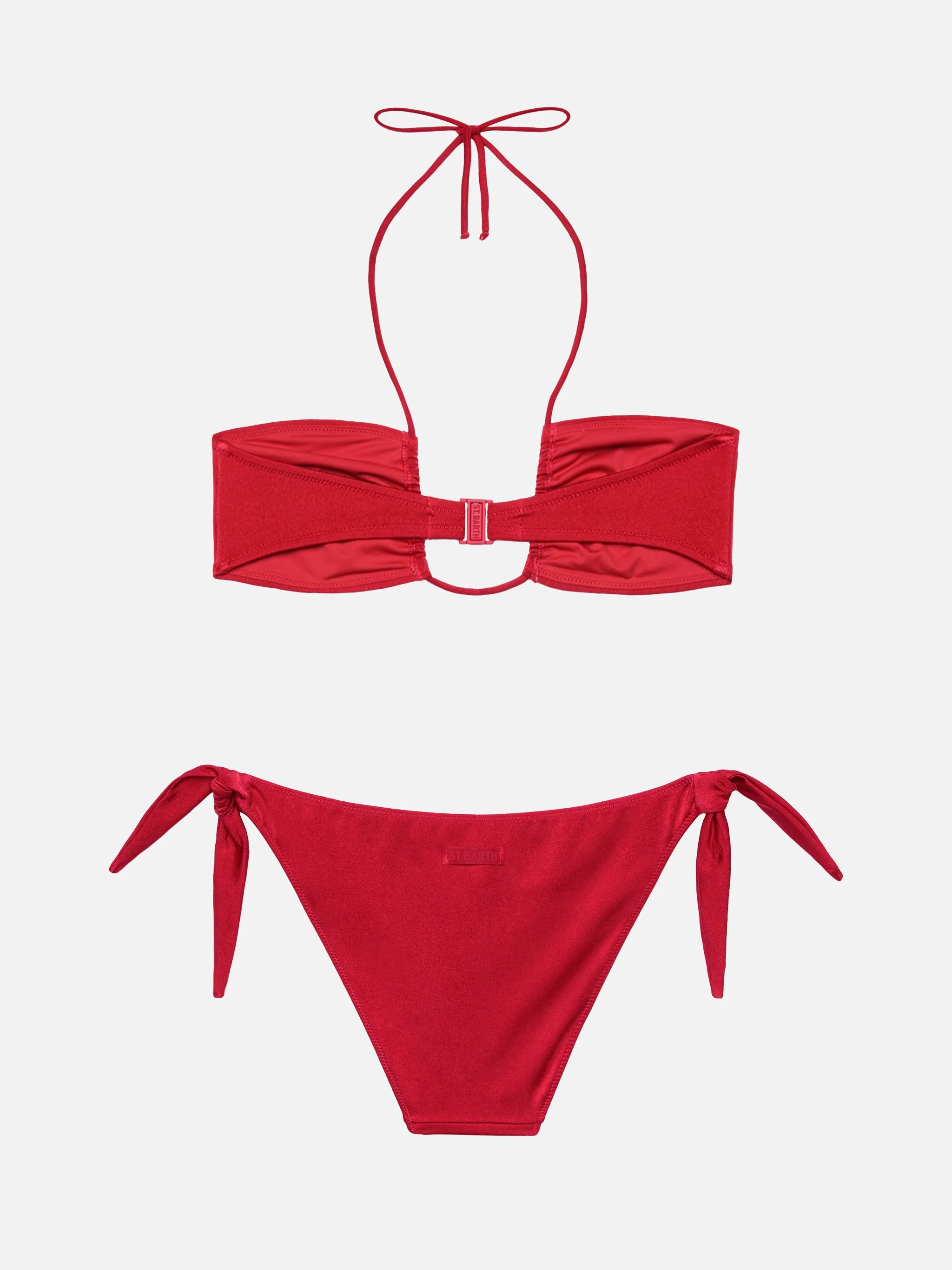Shimmer brick red bandeau bikini Dhalia Yali - Image 3