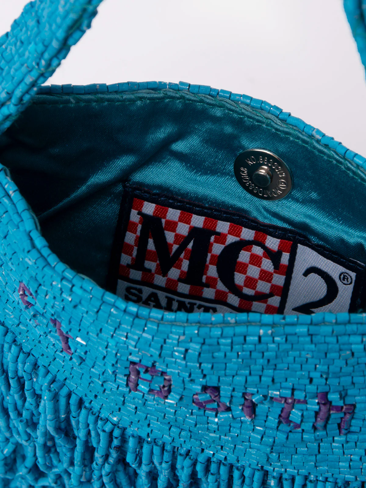 Shiny turquoise Mini Bag Pearl - Image 6