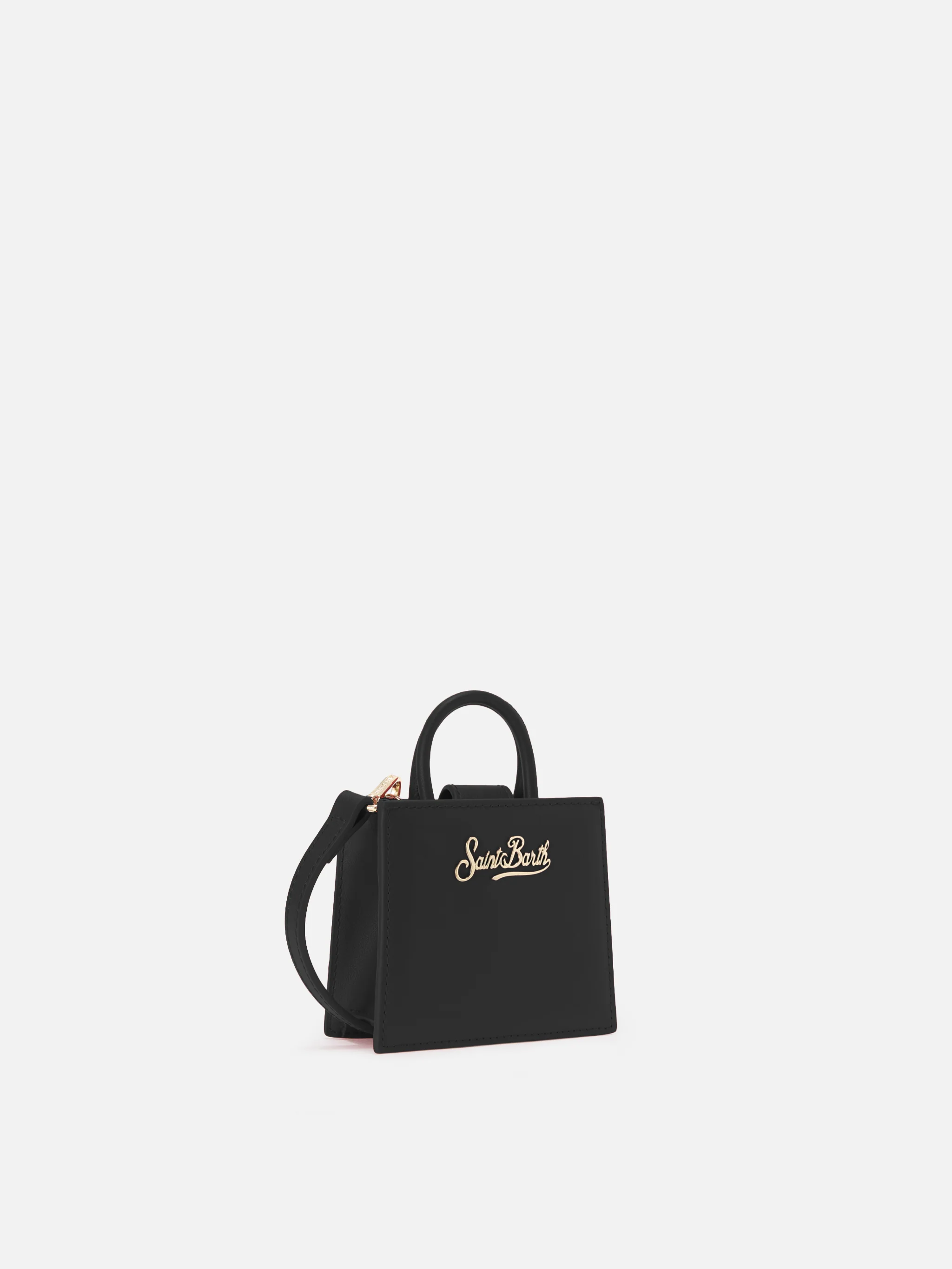 Shop Bag Micro in black leather - Image 2