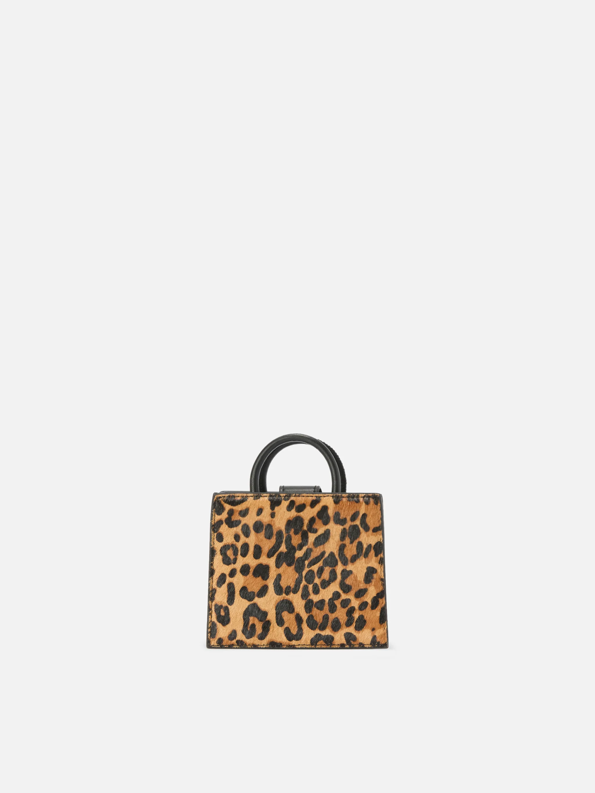 Shop Bag Micro Handbag in leopard-print pony skin leather - Image 4
