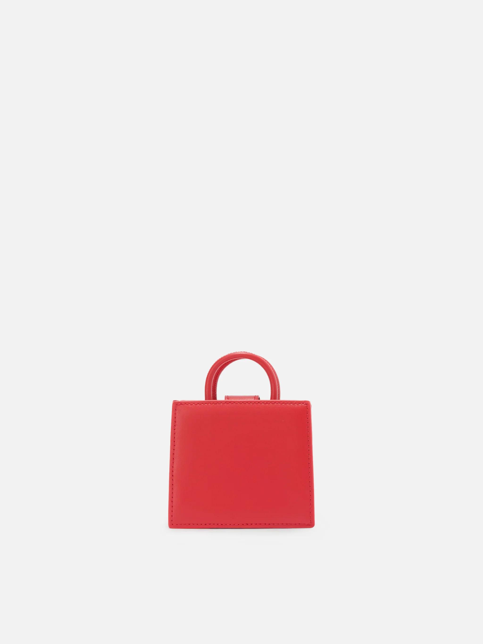 Shop Bag Micro Handbag in red leather - Image 4
