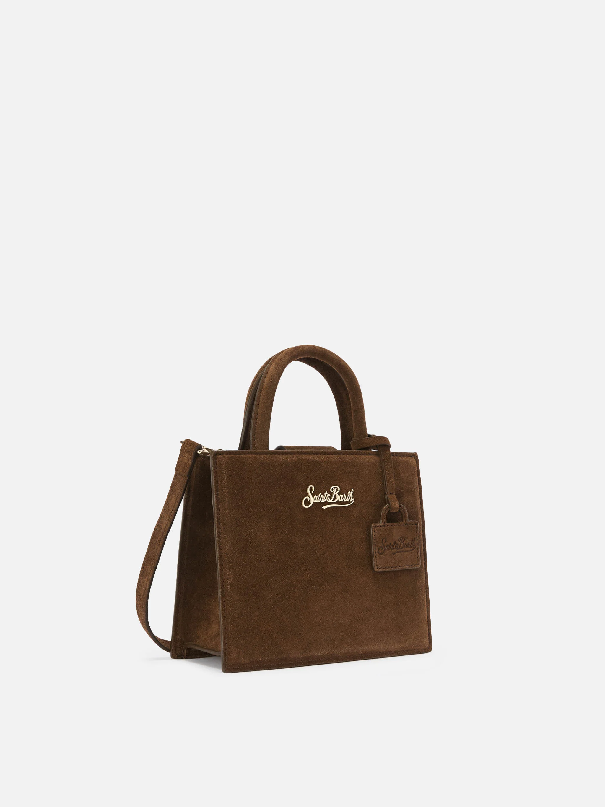 Shop Bag Mini brown suede bag - Image 3