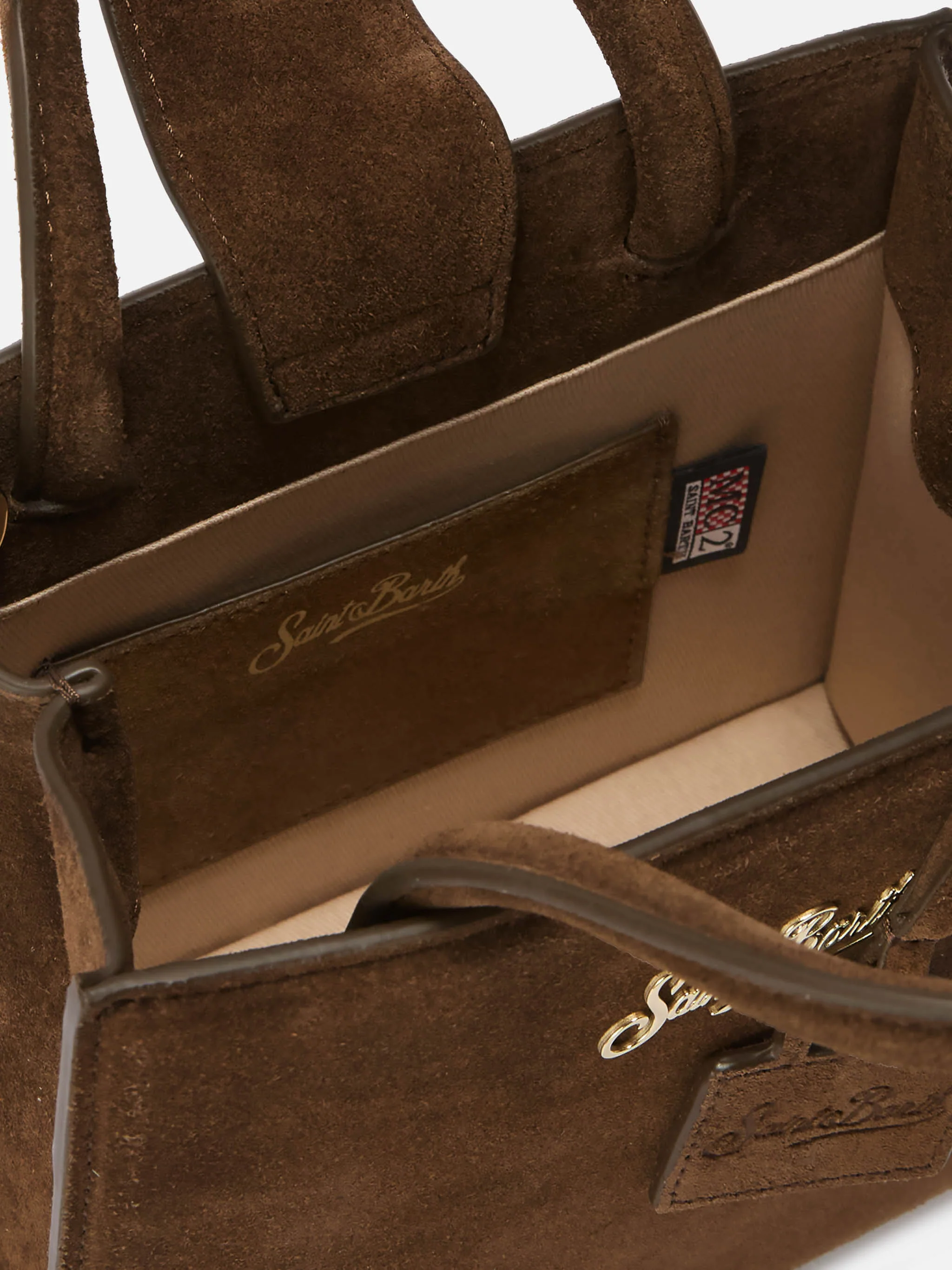 Shop Bag Mini brown suede bag - Image 5