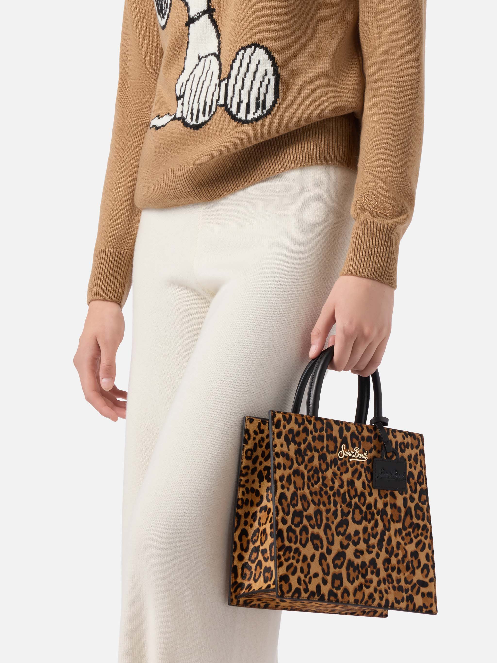 Shop Bag Midi leopard print bag - Image 2