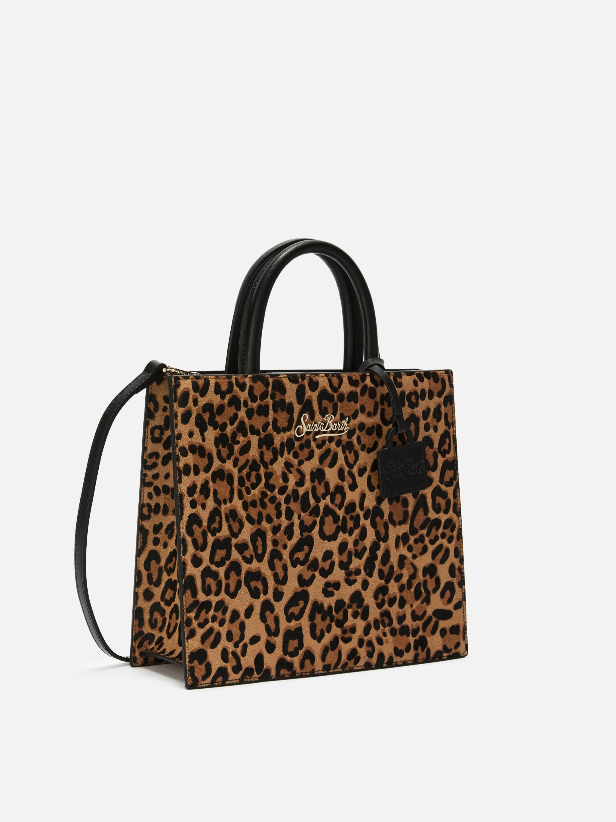 Shop Bag Midi leopard print bag - Image 3