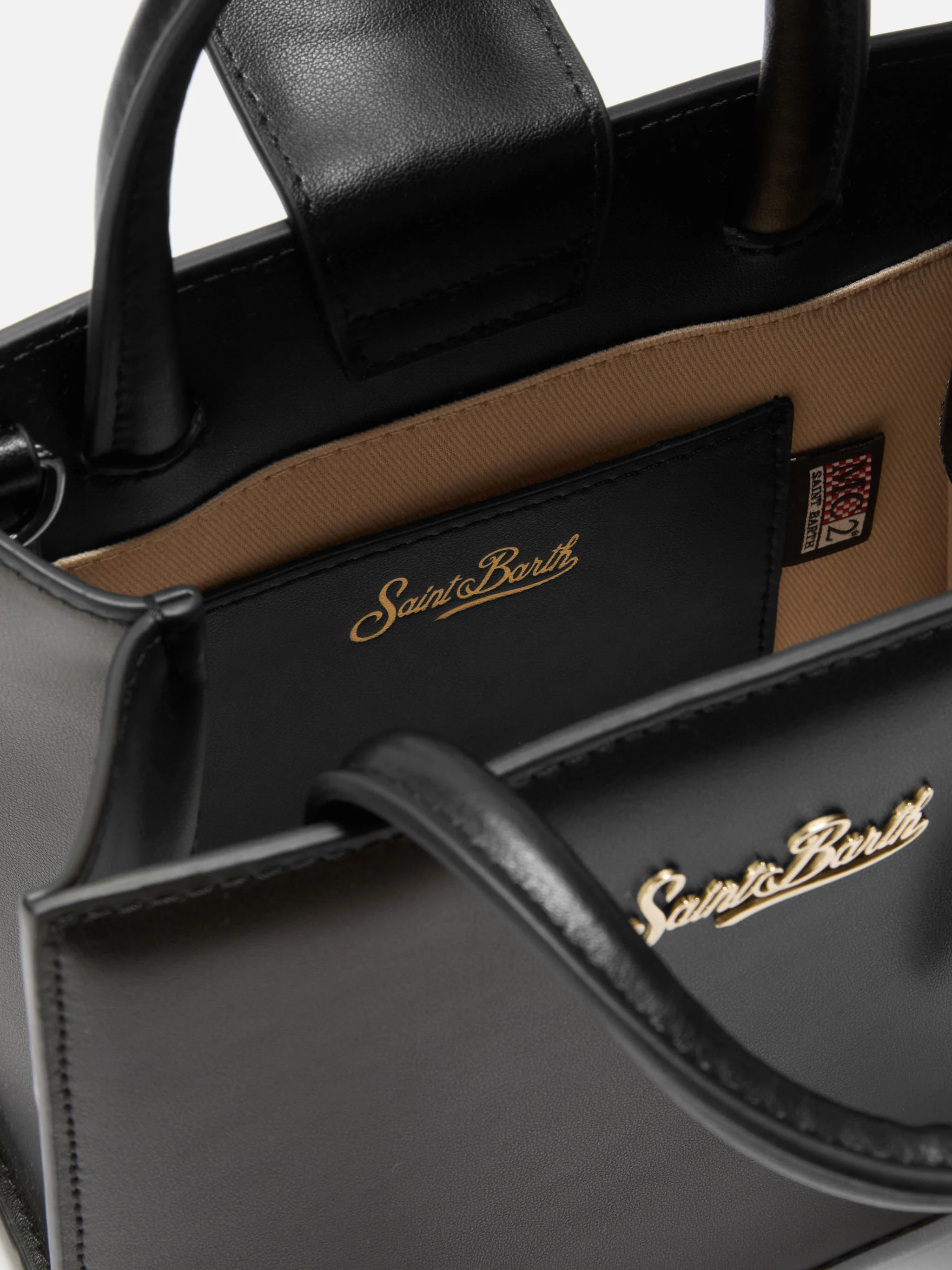 Shop Bag Mini Handbag in black leather - Image 5