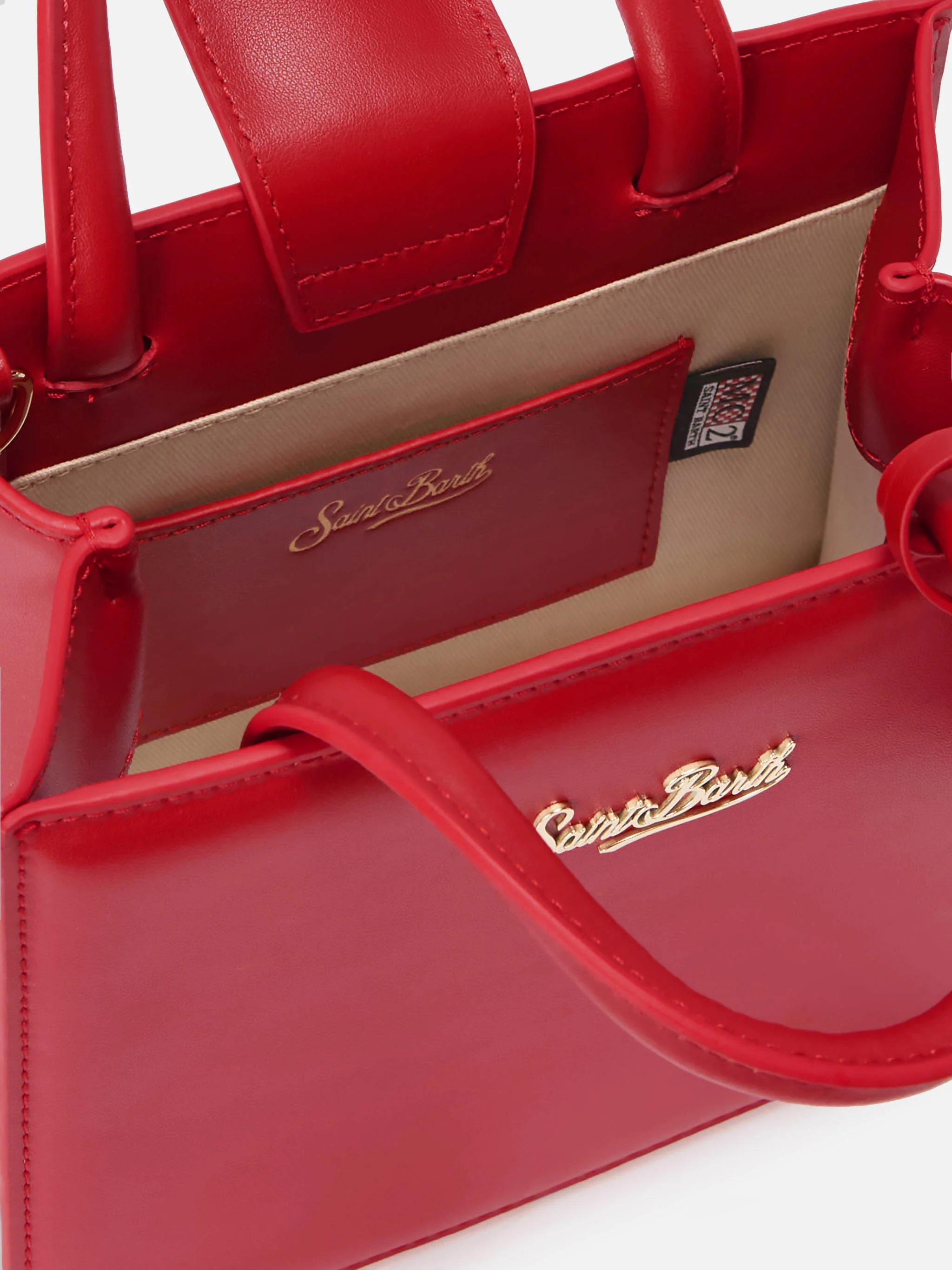 Shop Bag Mini red leather bag - Image 5