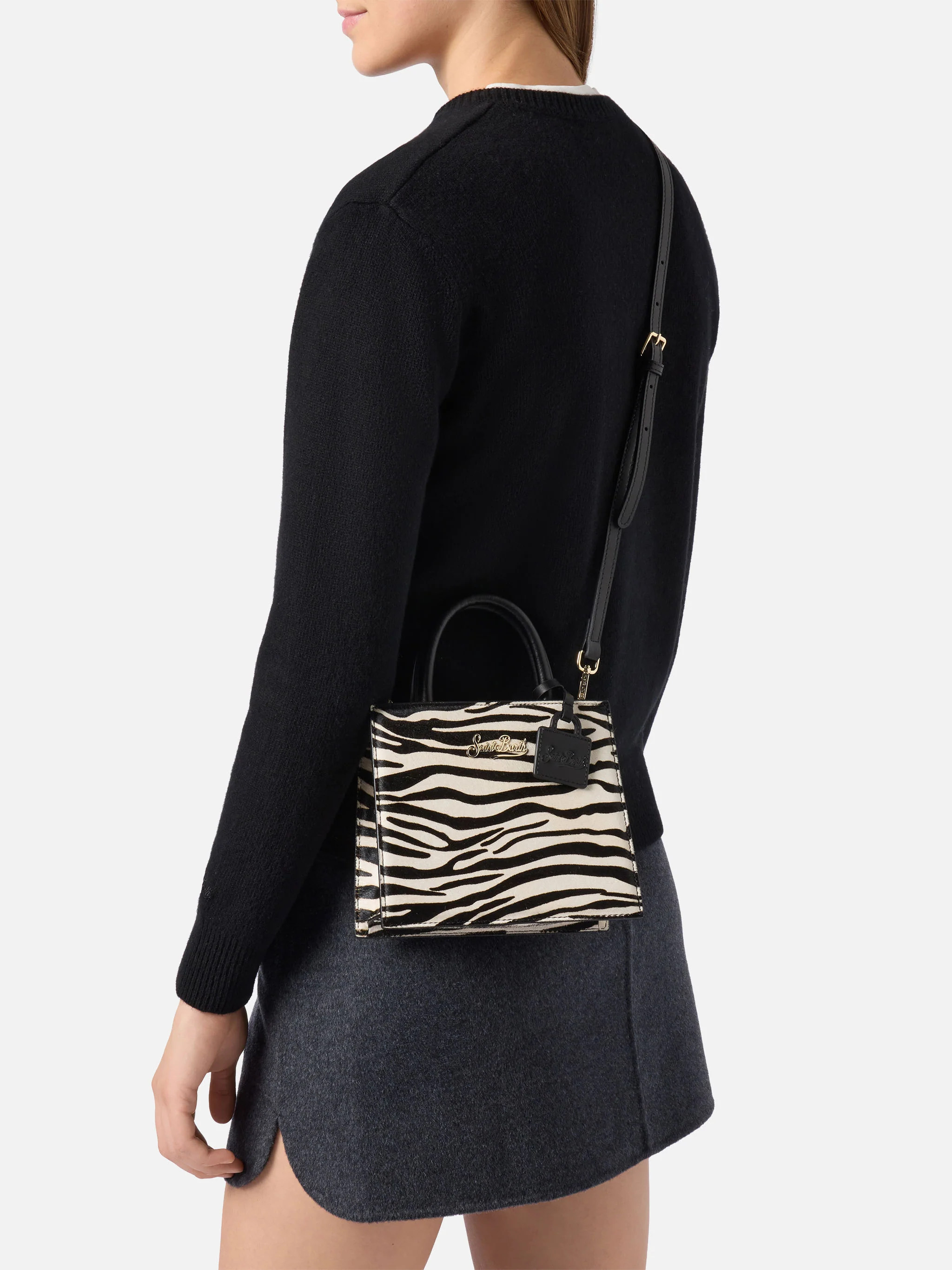Shop Bag Mini zebra print bag - Image 2