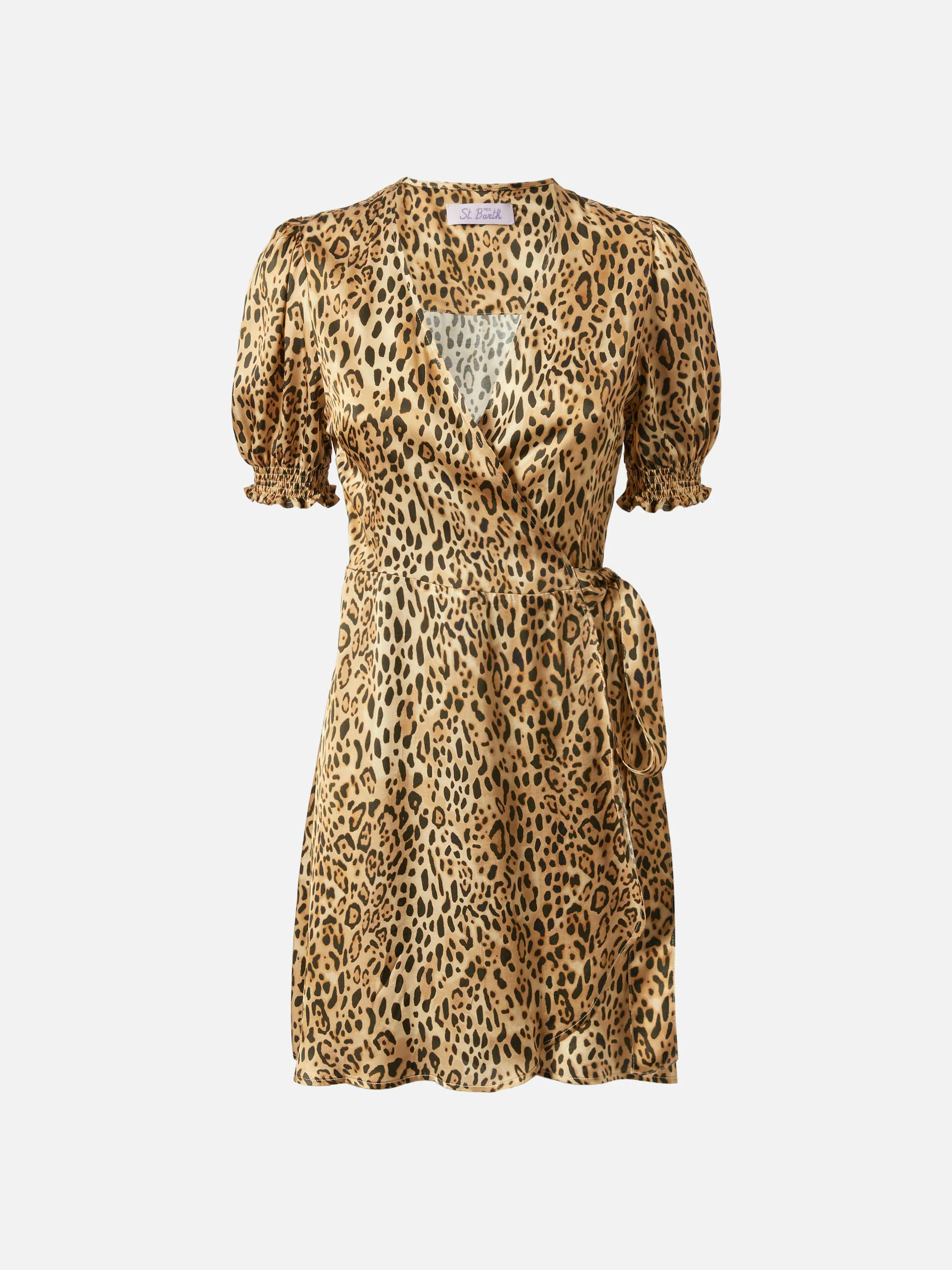 Grace short dress with animalier print - Image 4