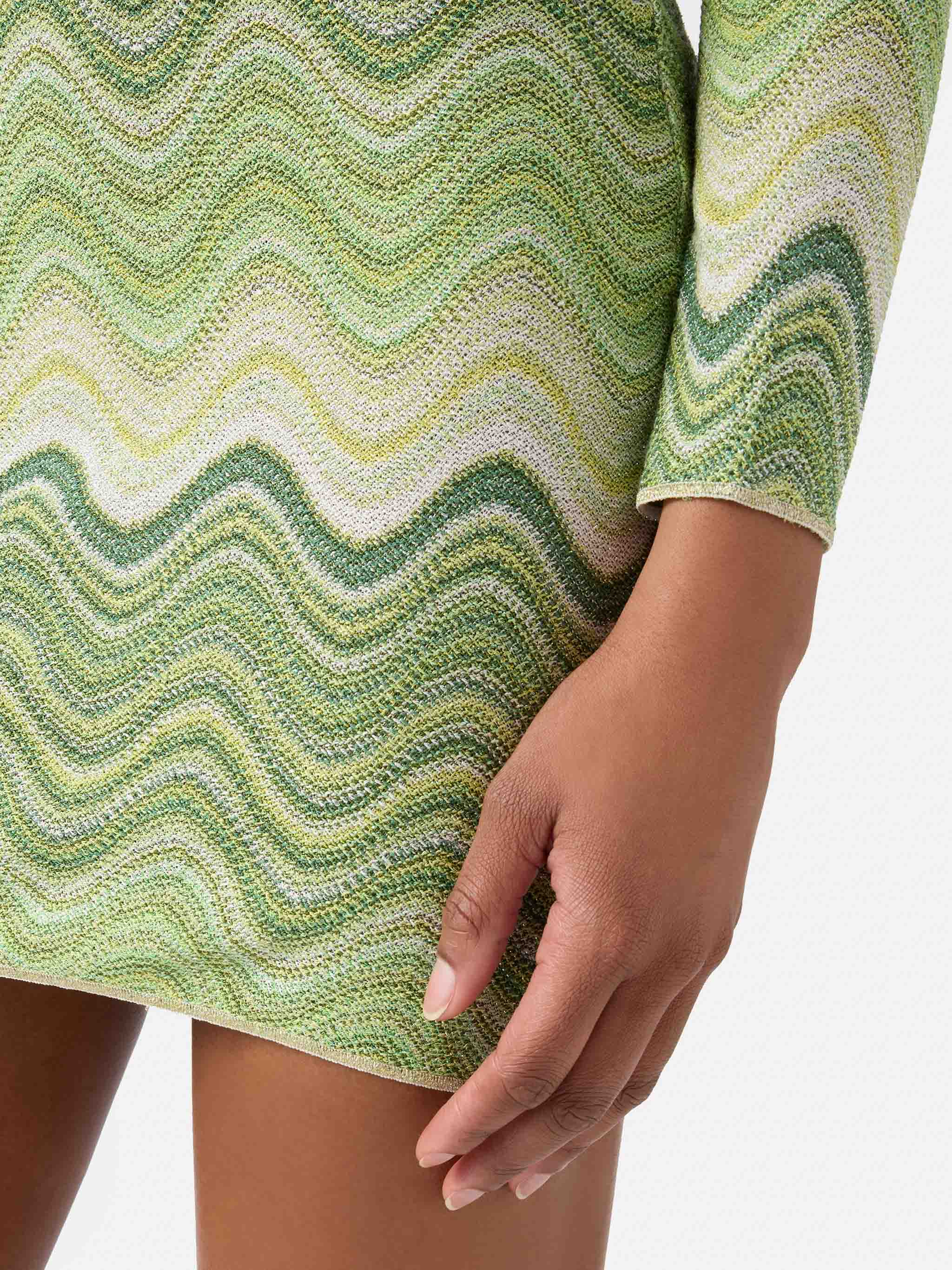 Imany green raschel dress - Image 2