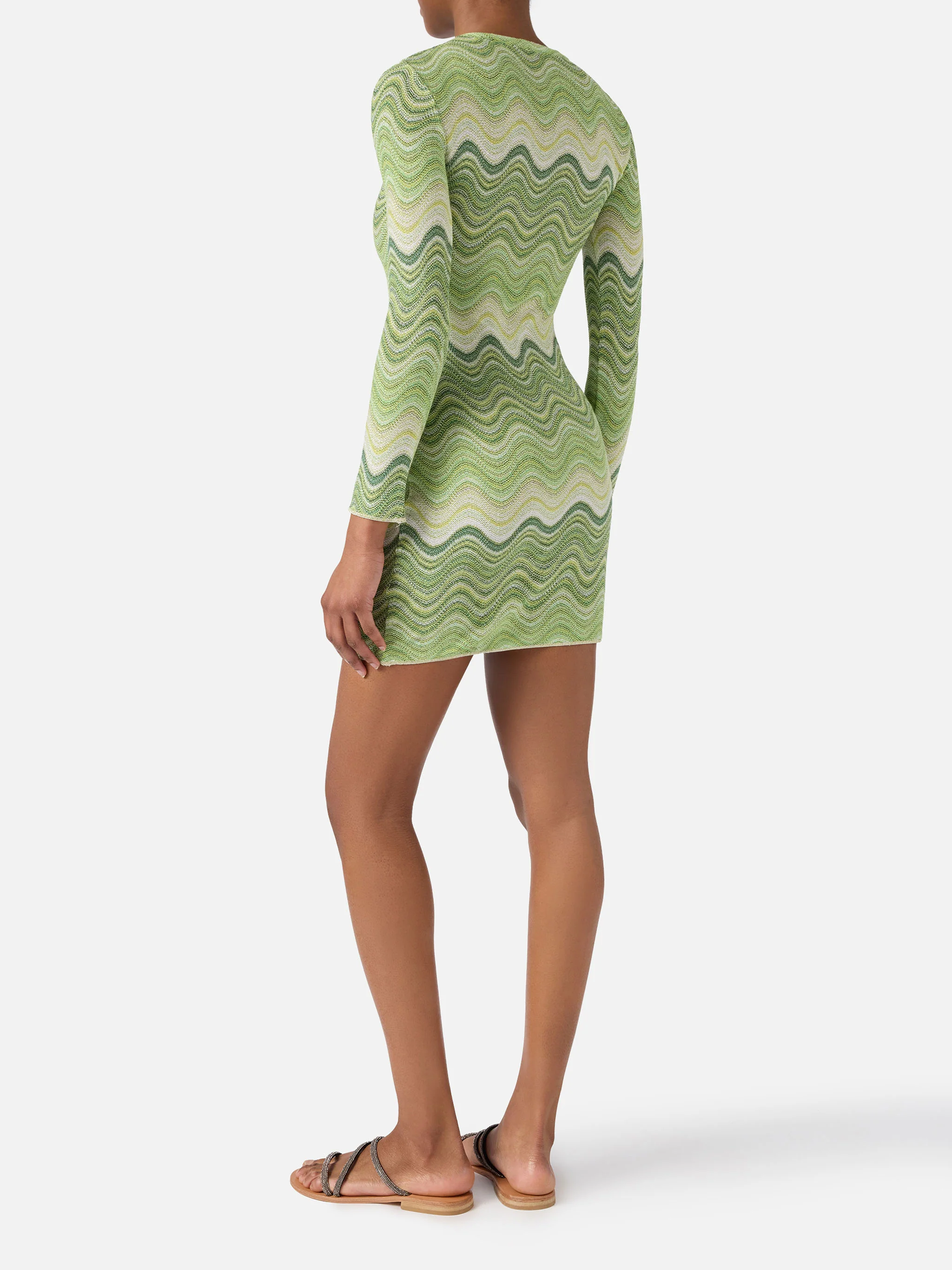 Imany green raschel dress - Image 3