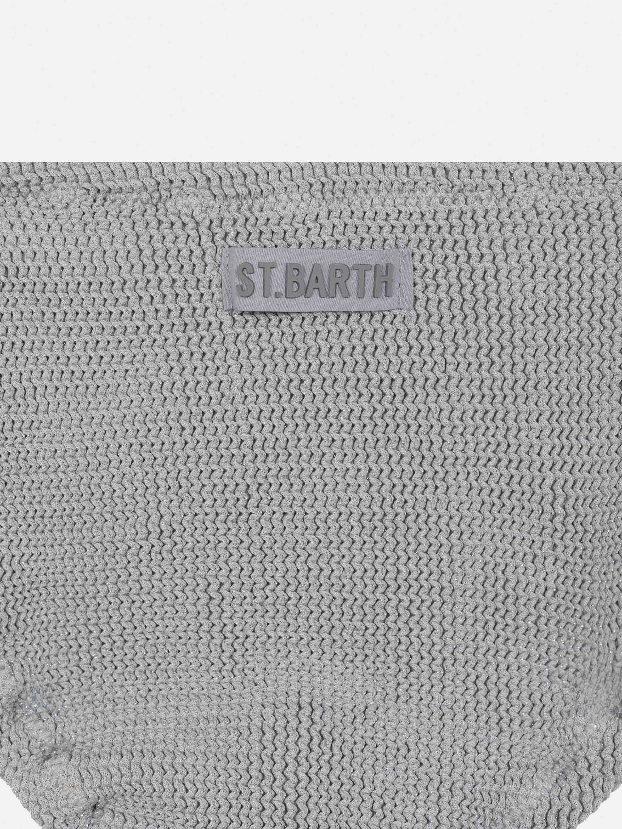 Silver lurex crinkle classic crinkle bralette bikini Baker - Image 3