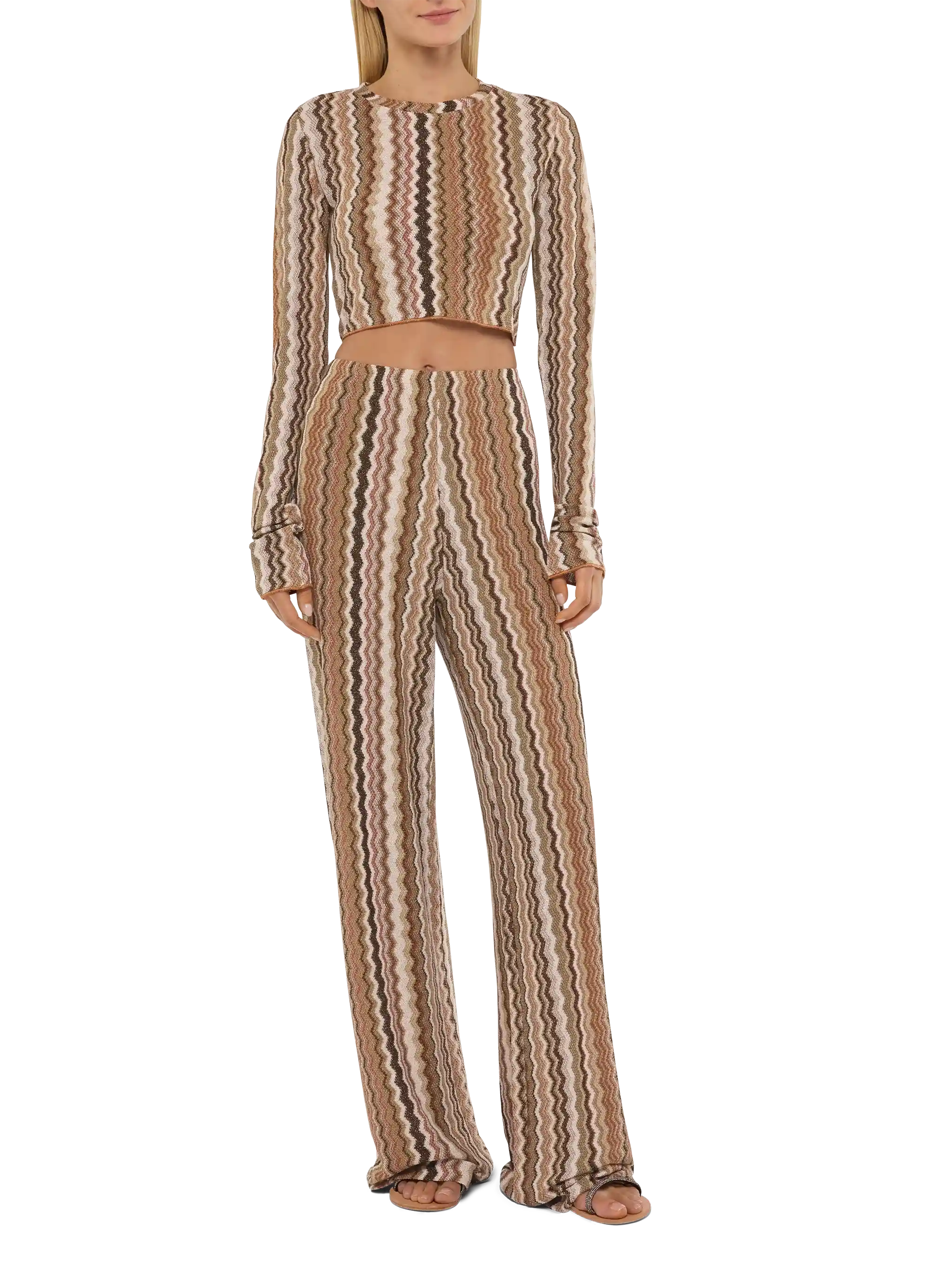 Siviglia raschel knit cropped t-shirt - Image 3