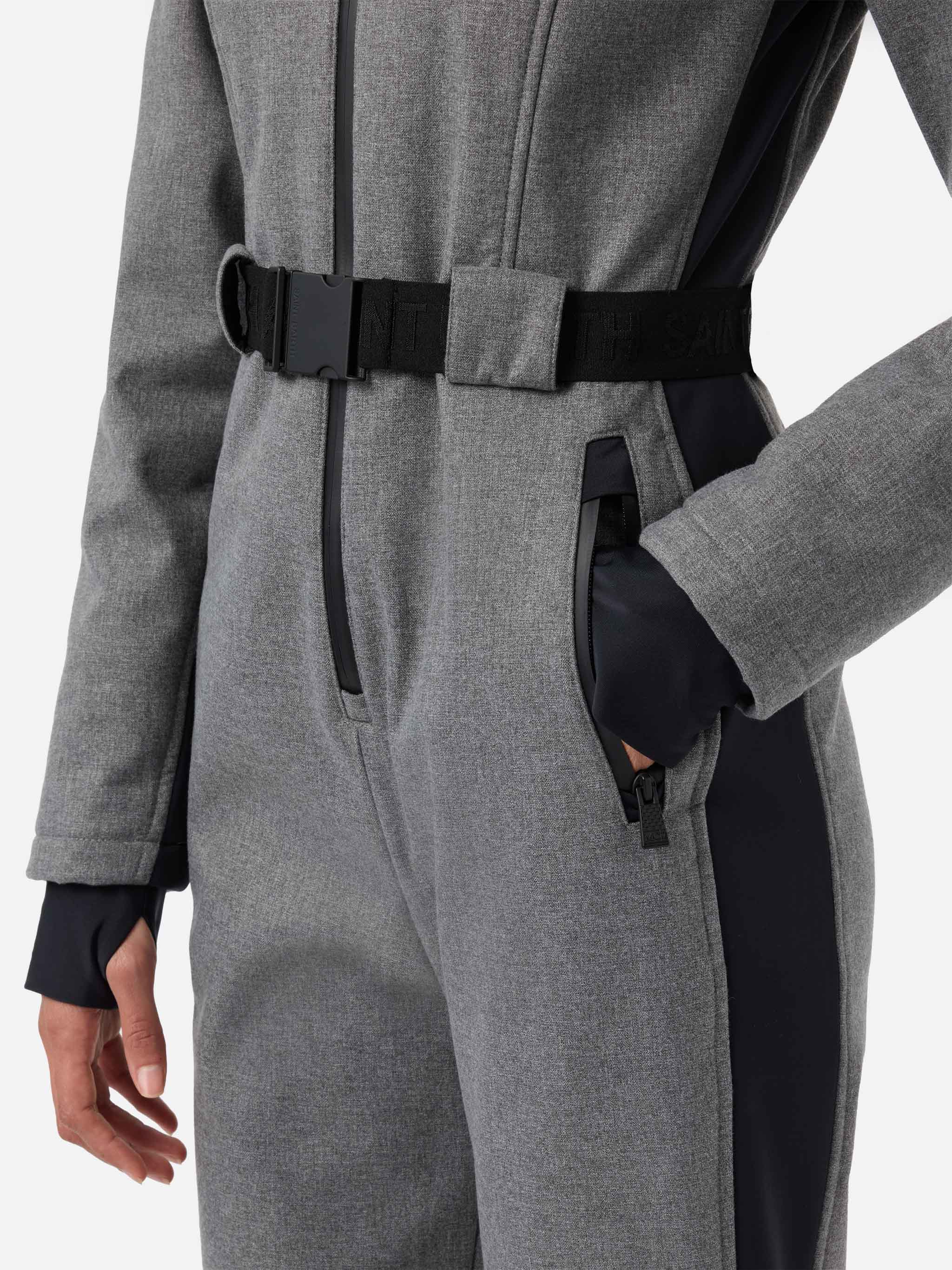 Ski suit Garmisch in grey with RECCO® technology - Image 5