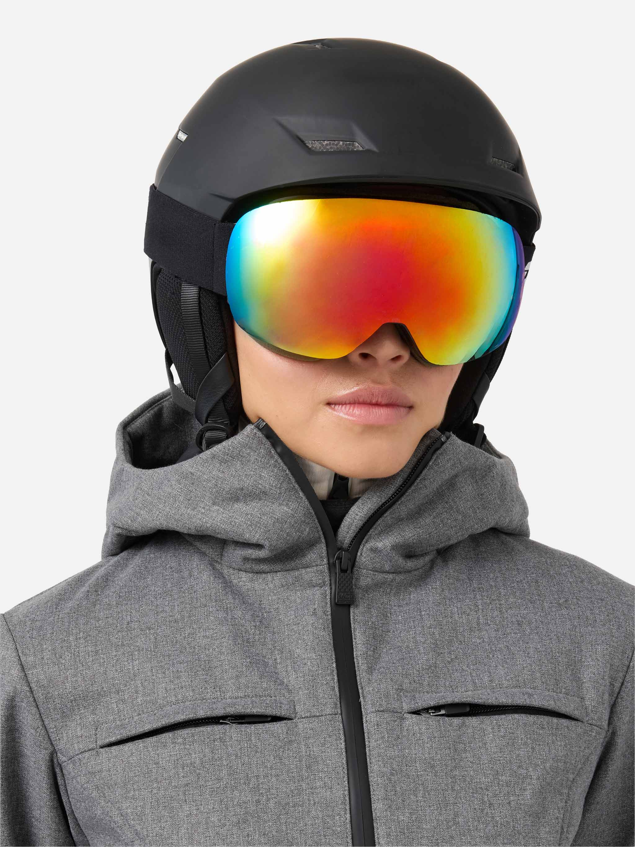Ski suit Garmisch in grey with RECCO® technology - Image 7