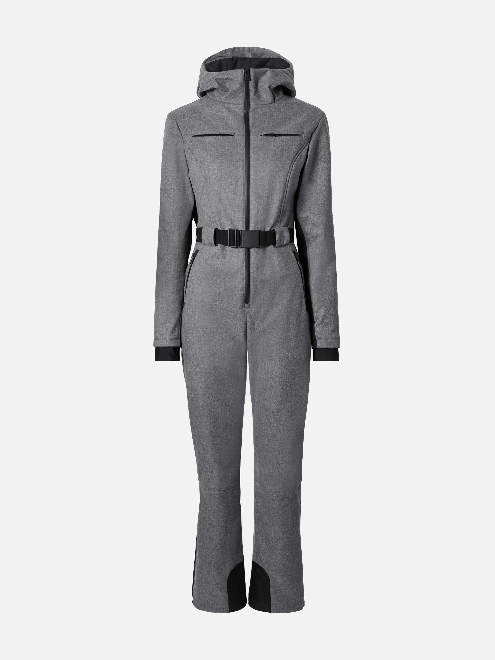 Ski suit Garmisch in grey with RECCO® technology - Image 8