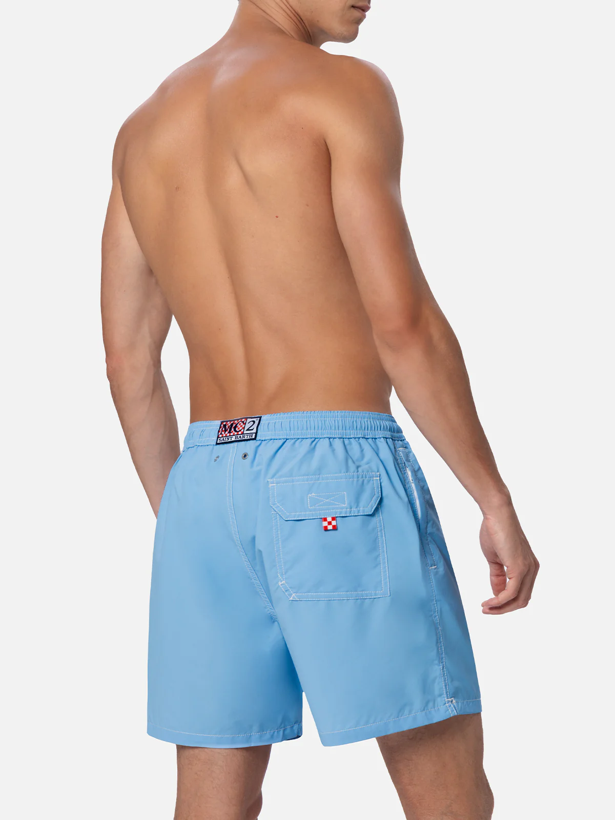 Sky blue mid-length swim shorts Patmos - Image 5