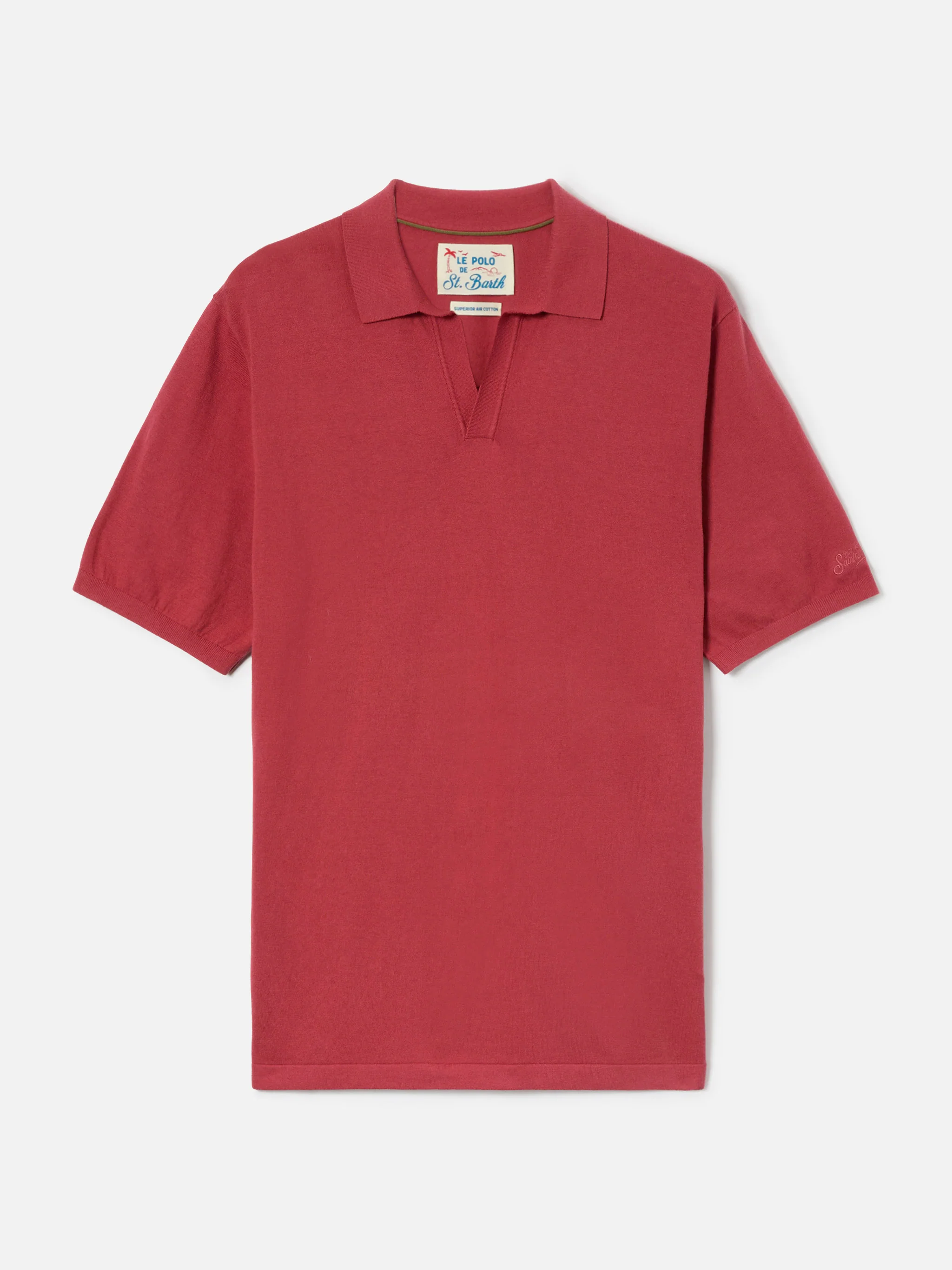 Sloan brick red polo in premium high-twist cotton - Image 5