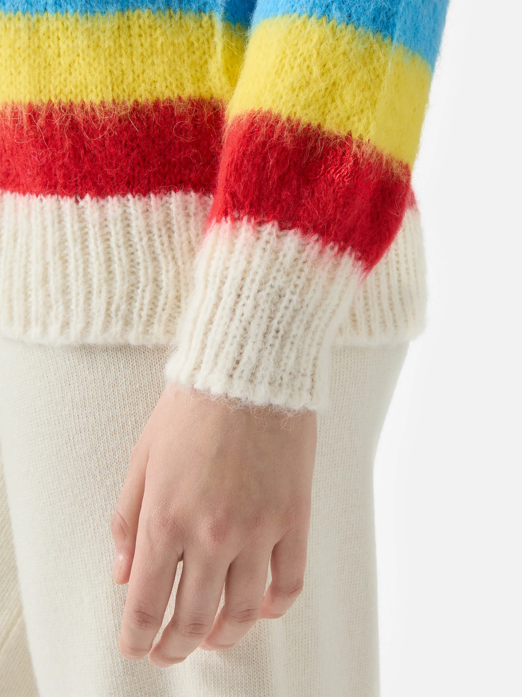 Soft brushed multicolor striped cardigan Chloe - Image 4