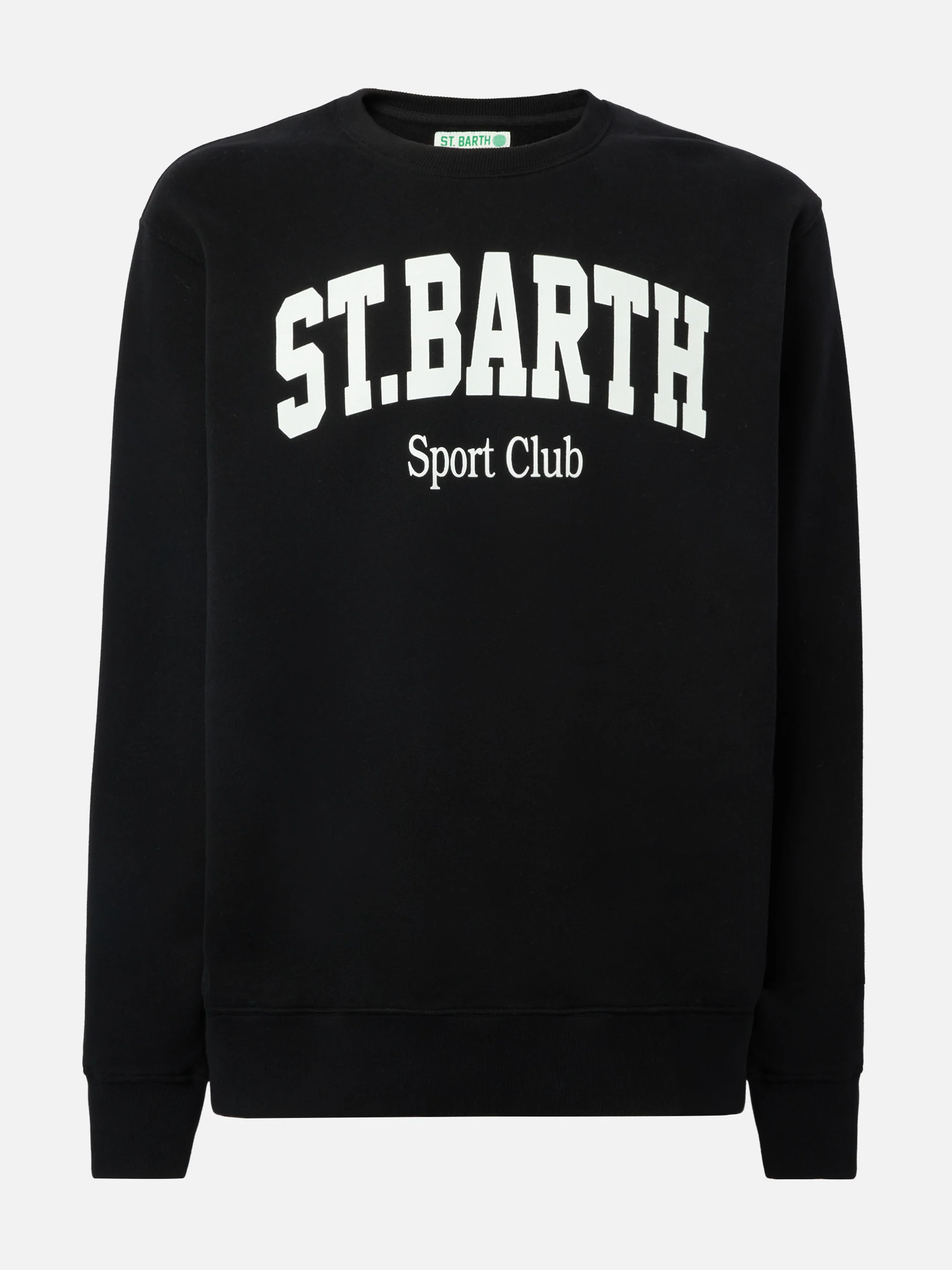 Soho cotton sweatshirt in black with St. Barth Sport Club print - Image 4