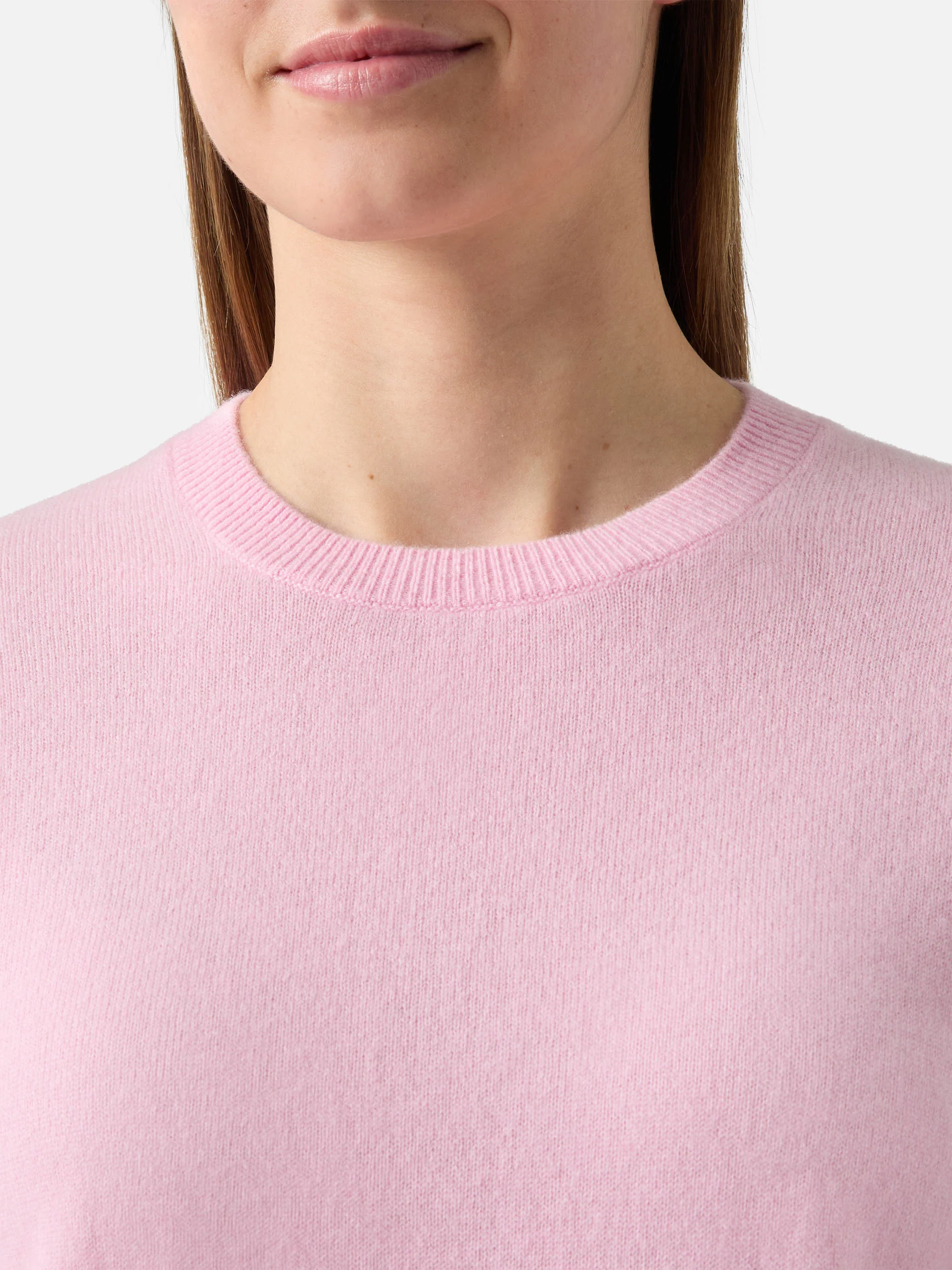 100% CASHMERE sweater Sorbonne in pink - Image 2