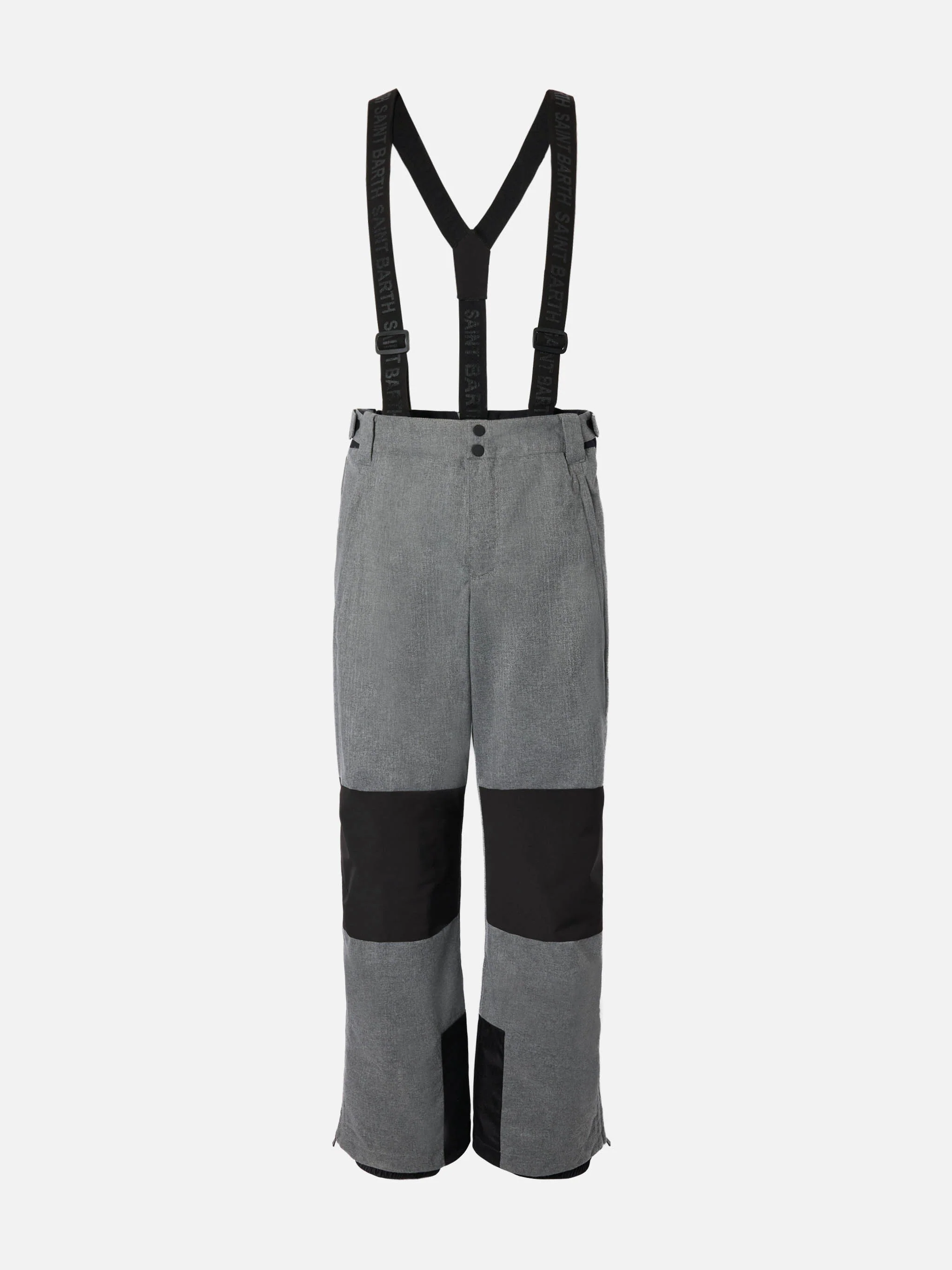 Ski pants Snowbird in melange grey with Recco® technology - Image 7