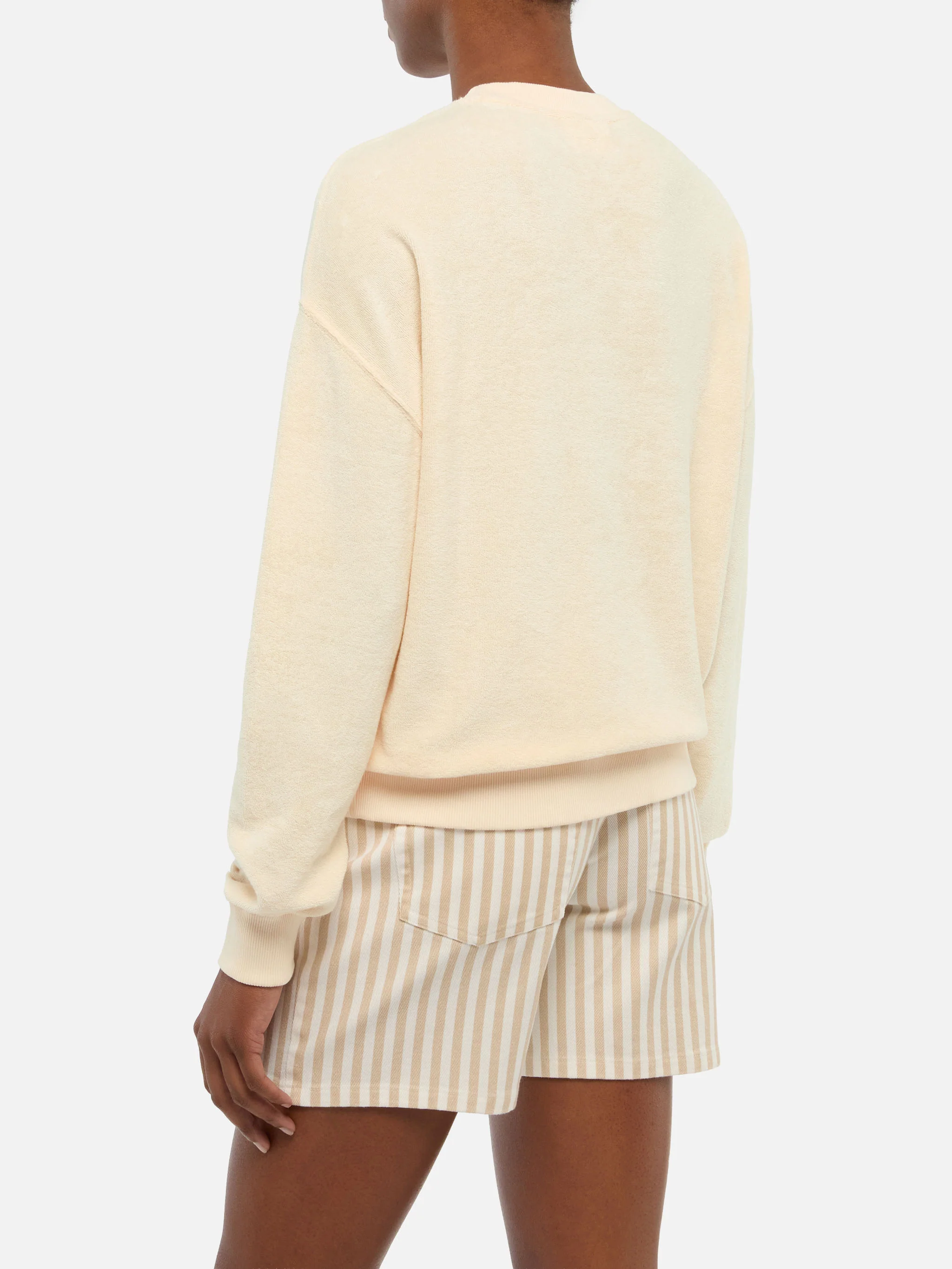 Stardust beige terry cotton sweatshirt - Image 4