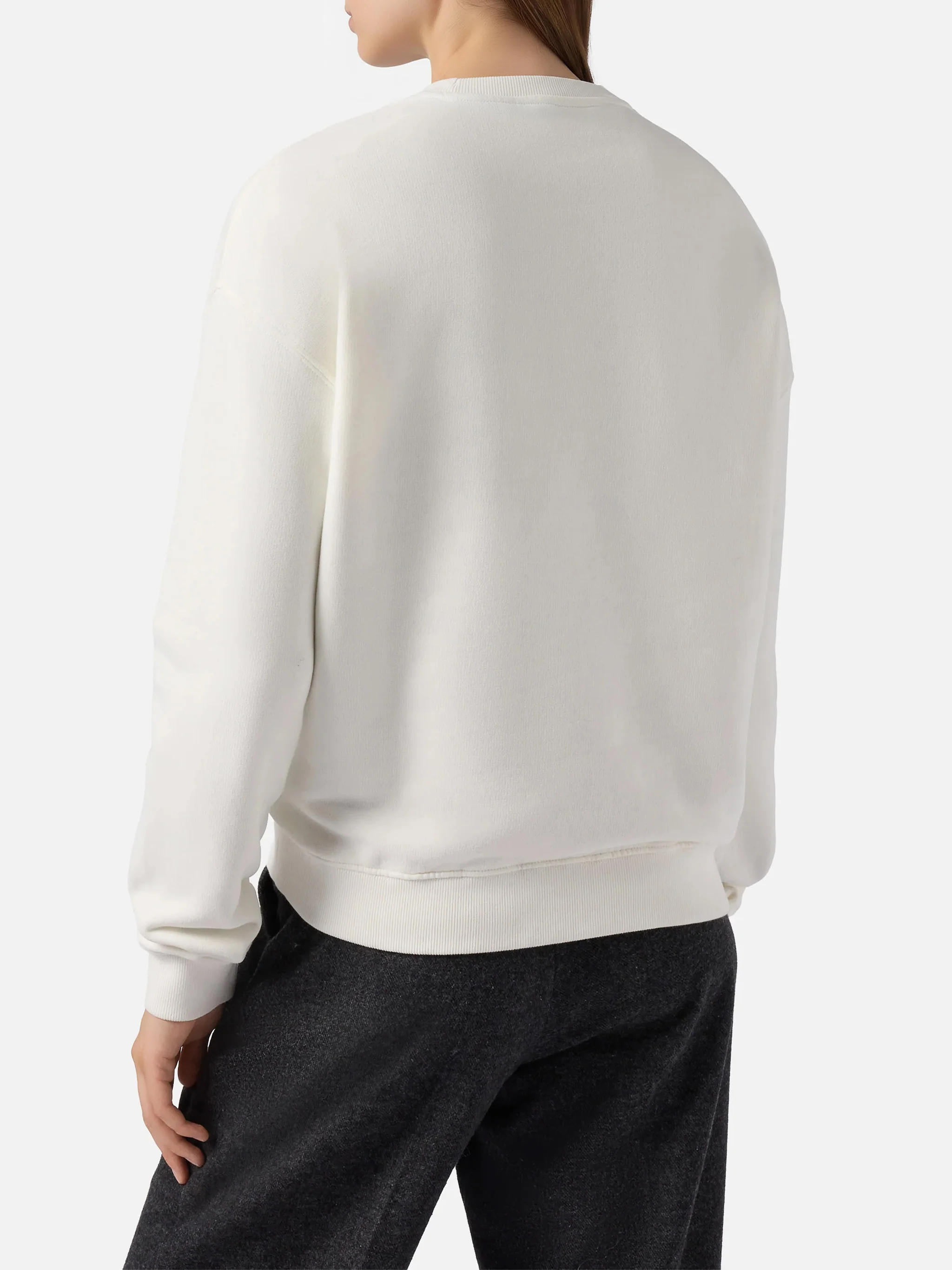 Stardust cotton sweatshirt in white with rhinestone appliqué Après Ski Queen - Image 4