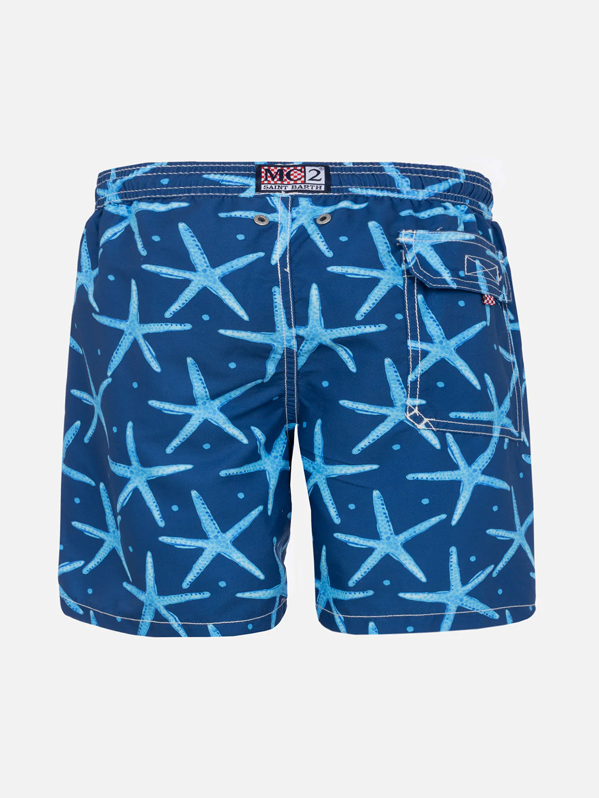 Starfish print boy swim shorts - Image 2