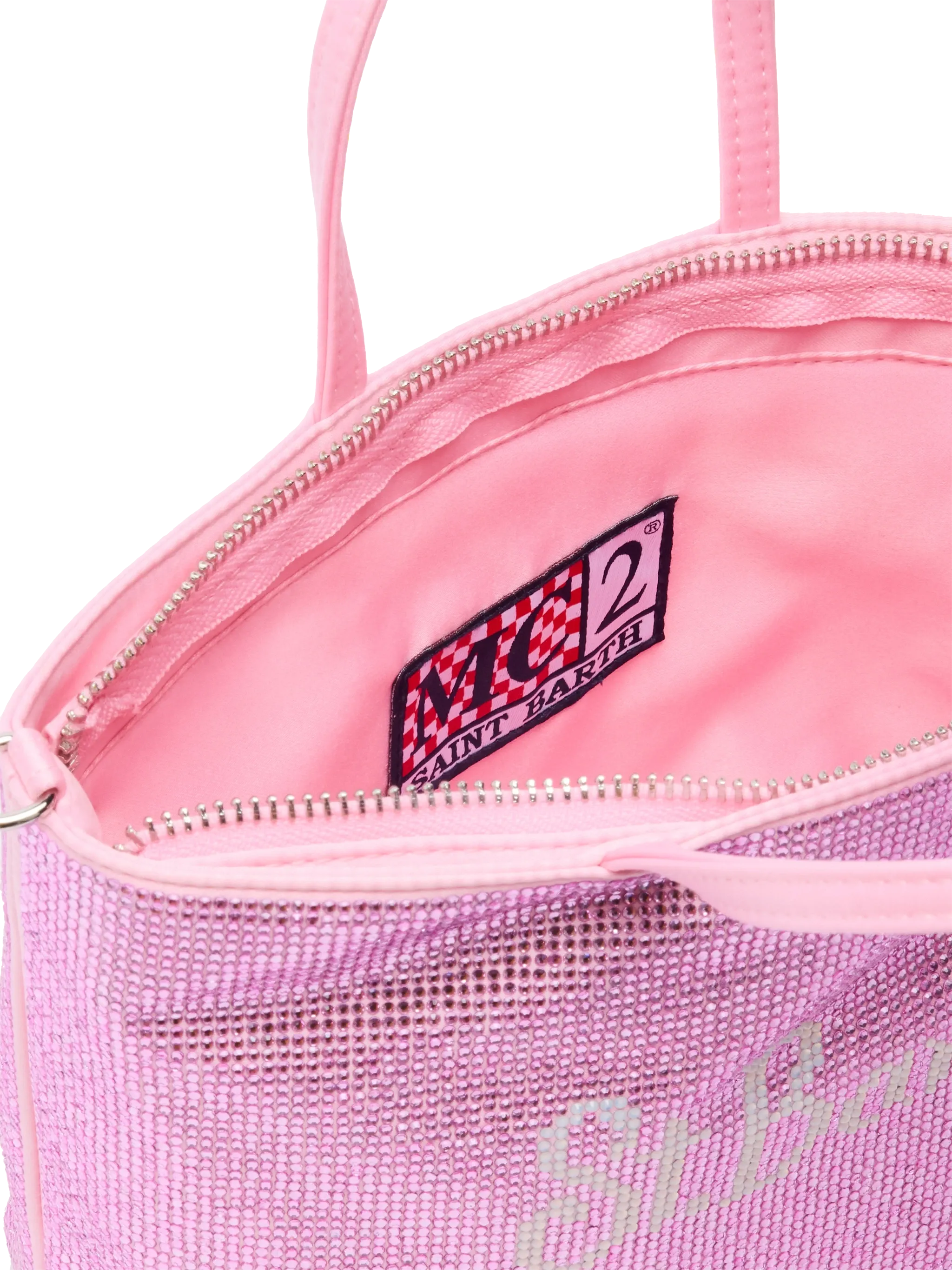 Strass Mini Bag with pink rhinestones - Image 6