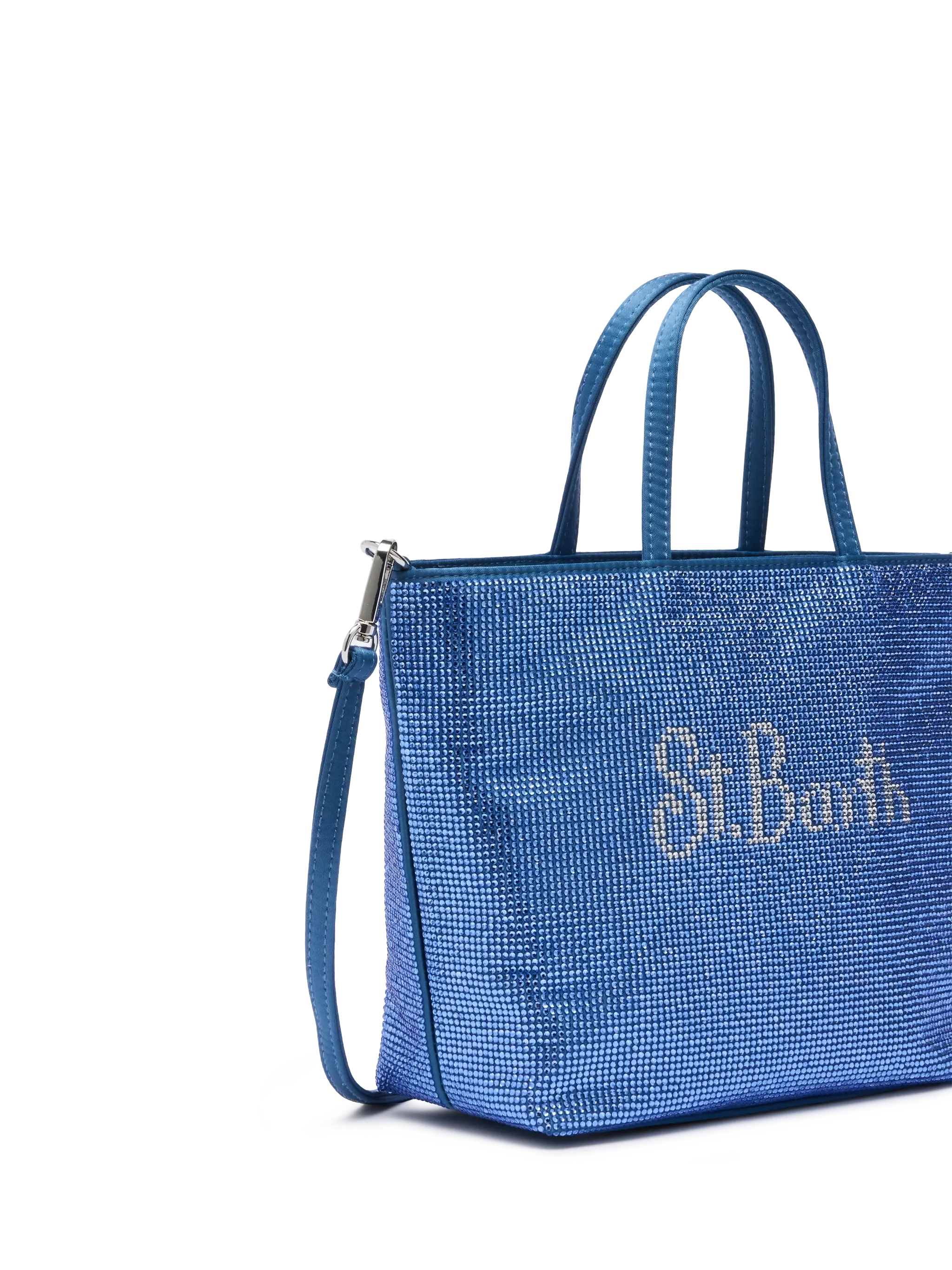 Strass Mini Bag with steel blue rhinestones - Image 3