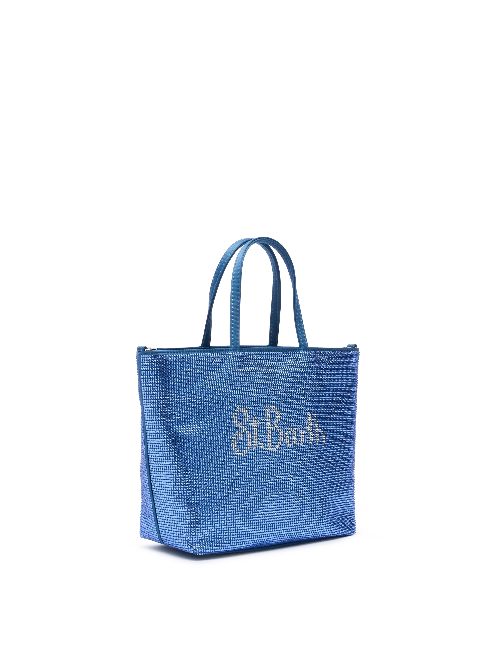 Strass Mini Bag with steel blue rhinestones - Image 4