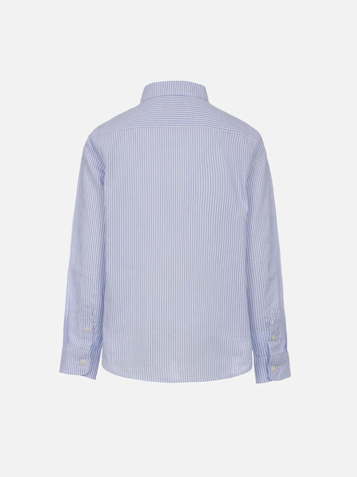 Kid striped seersucker cotton shirt Agnes - Image 2