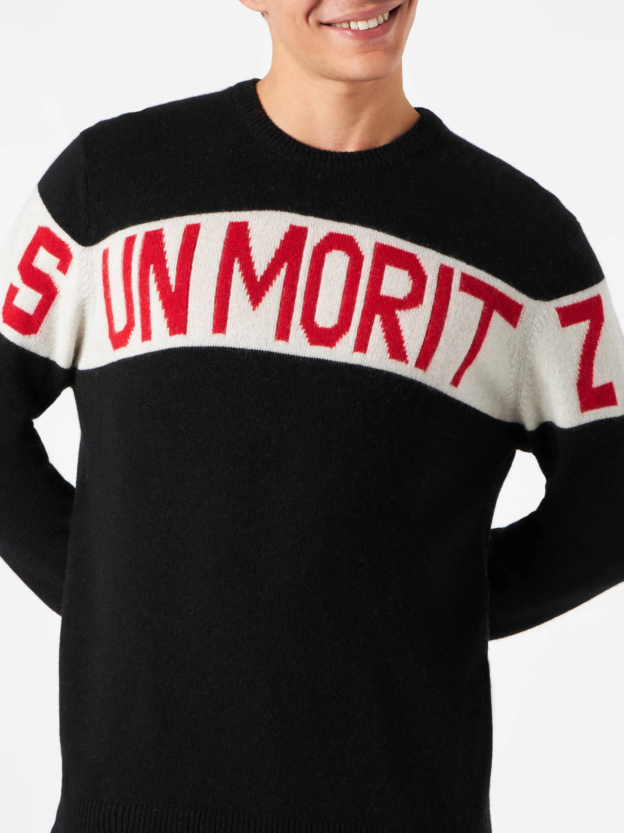 Crewneck sweater Heron with Sun Moritz jacquard - Image 2