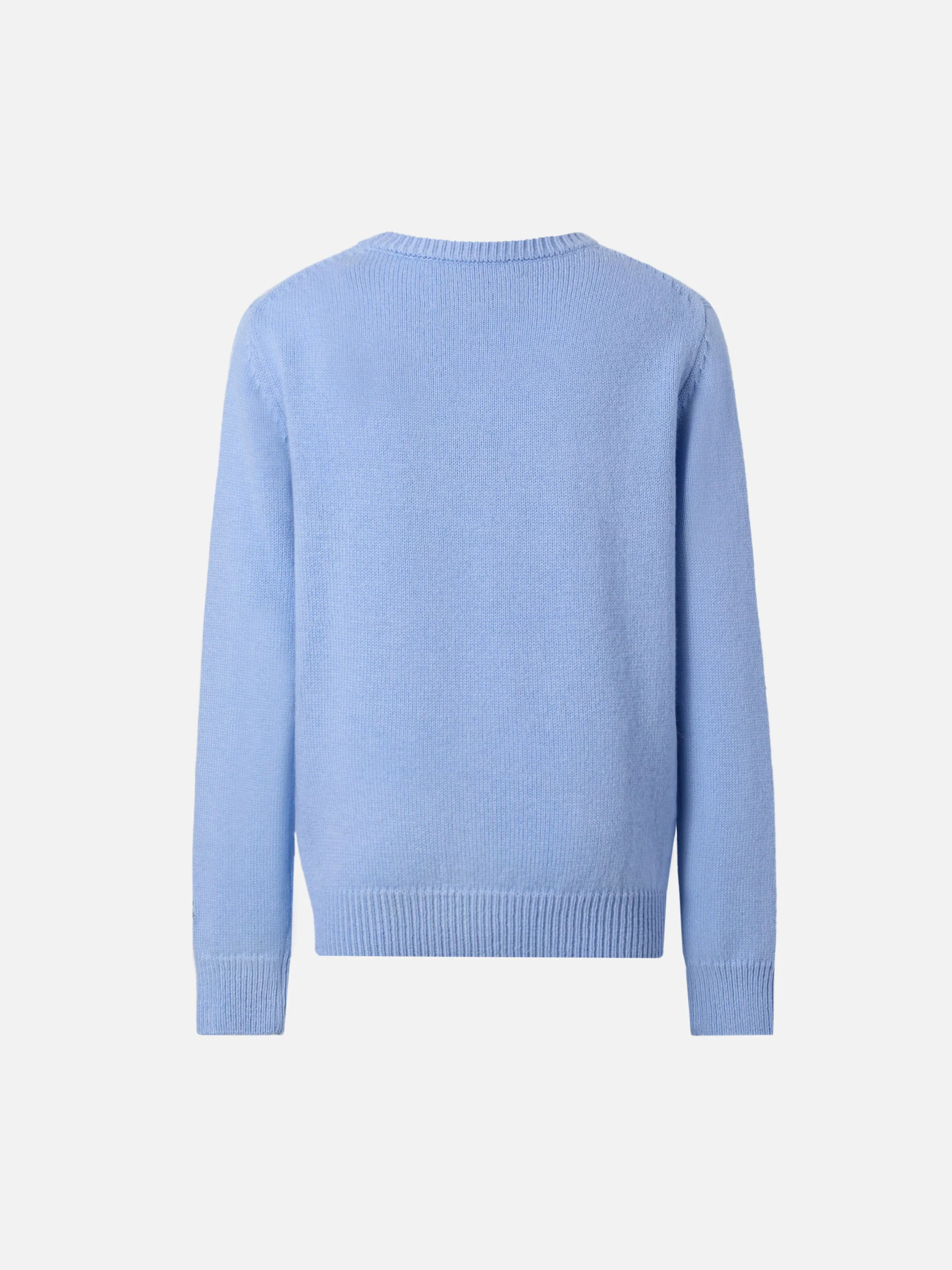Crewneck Douglas in cashmere blend with Cortina jacquard - Image 3