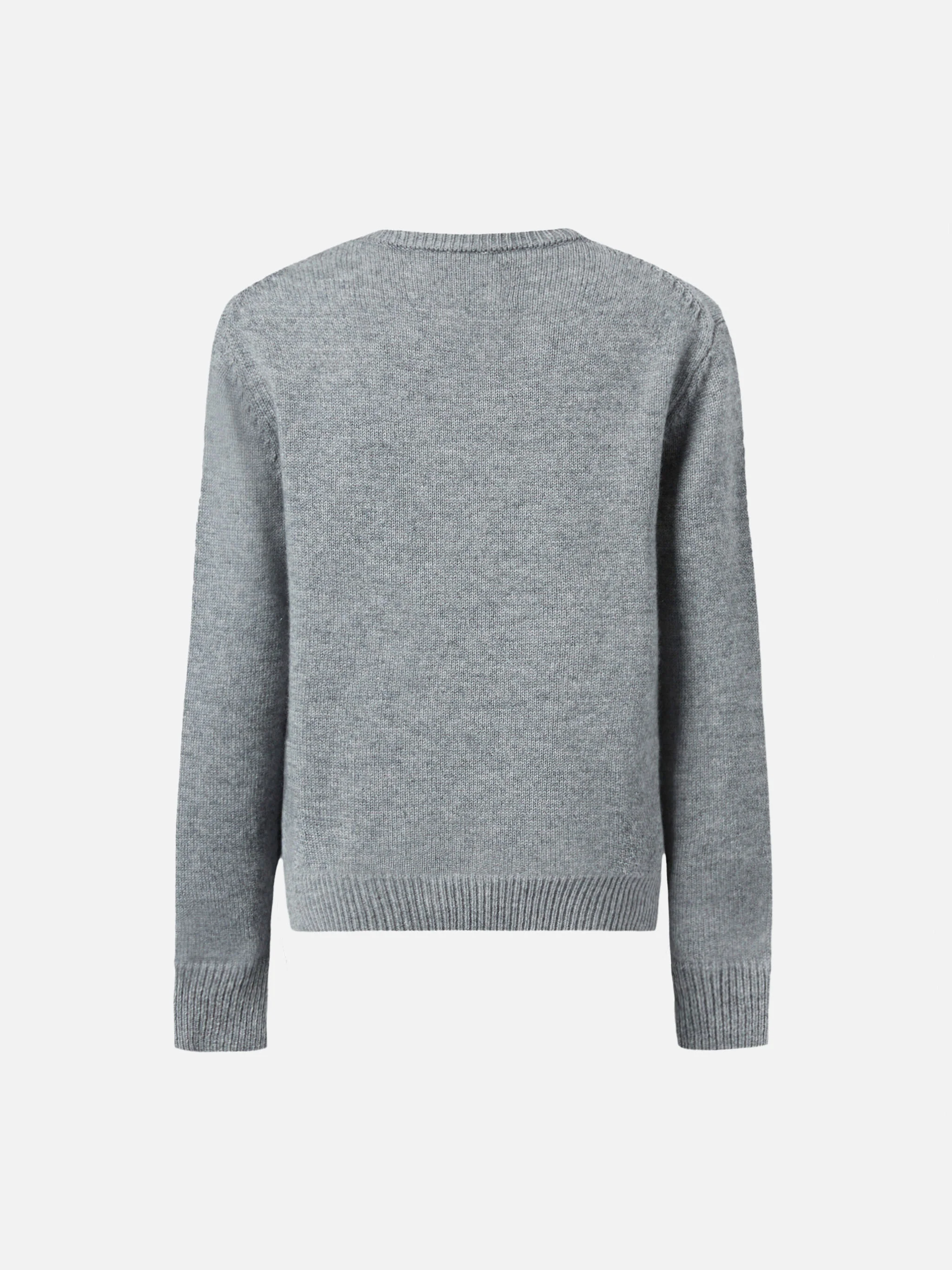 Crewneck Douglas in cashmere blend with Leone Trudi patch | TRUDI SPECIAL EDITION - Image 3