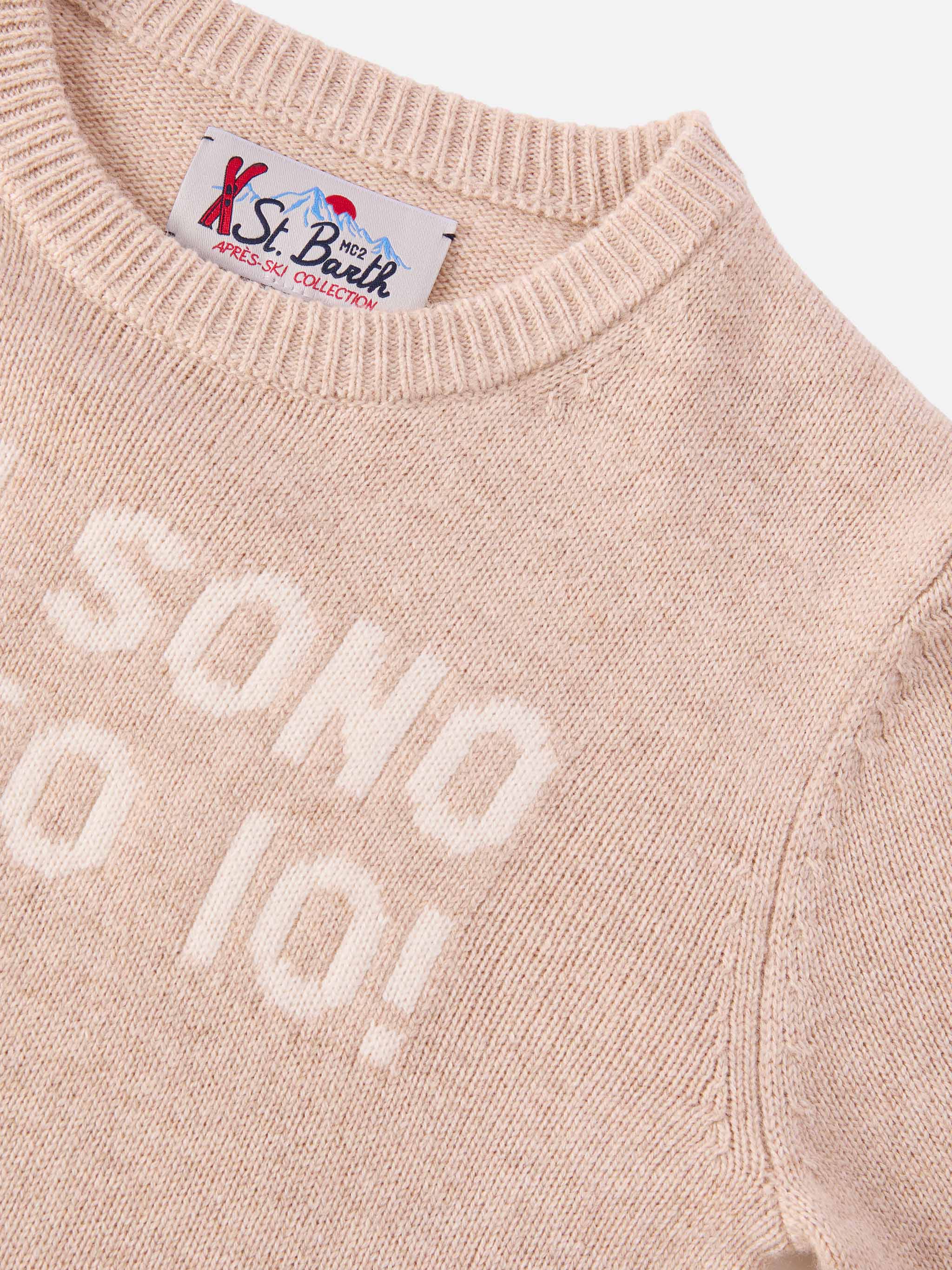 Crewneck Douglas in cashmere blend with Non sono stato io! jacquard - Image 2