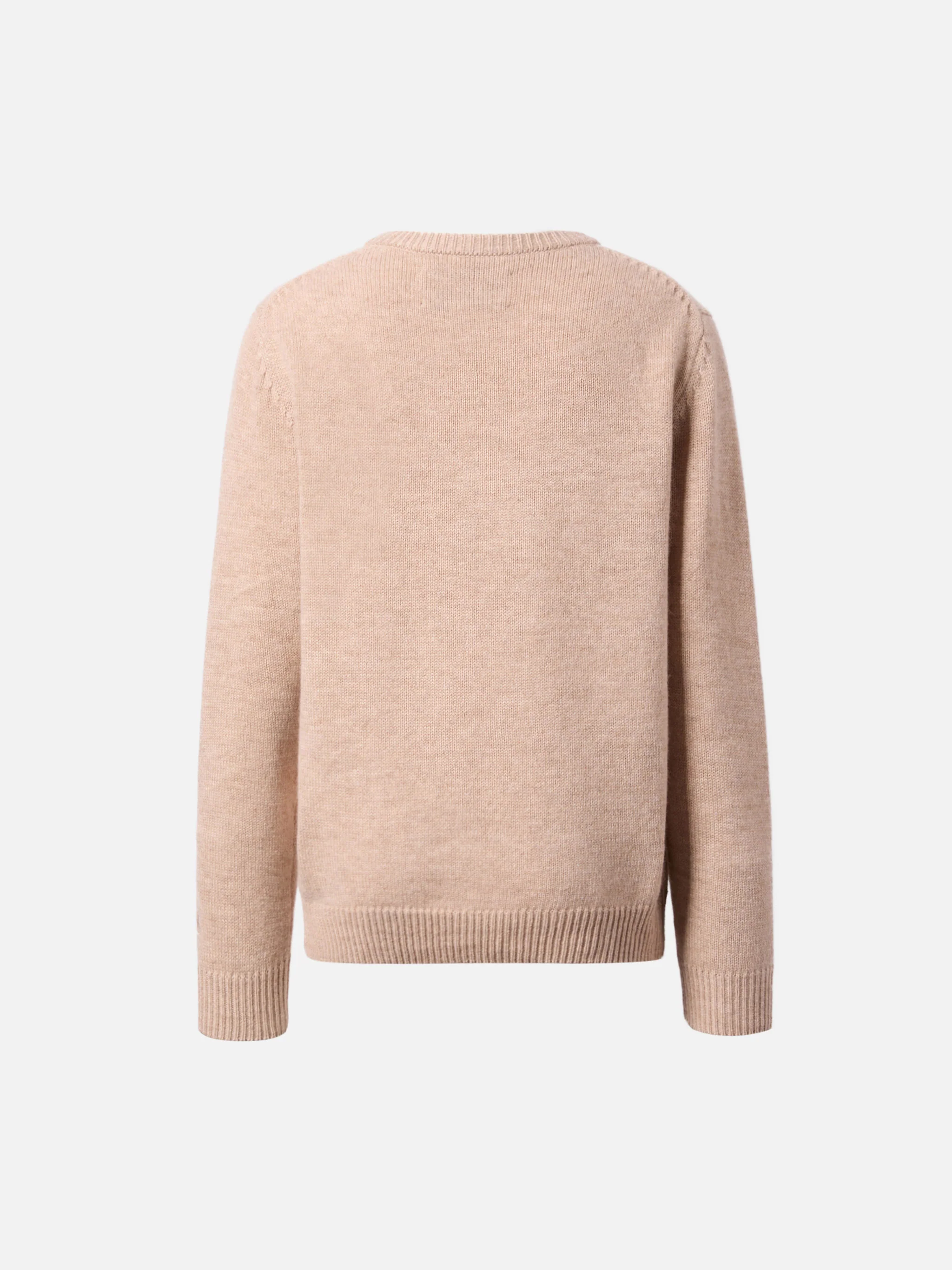 Crewneck Douglas in cashmere blend with Non sono stato io! jacquard - Image 4