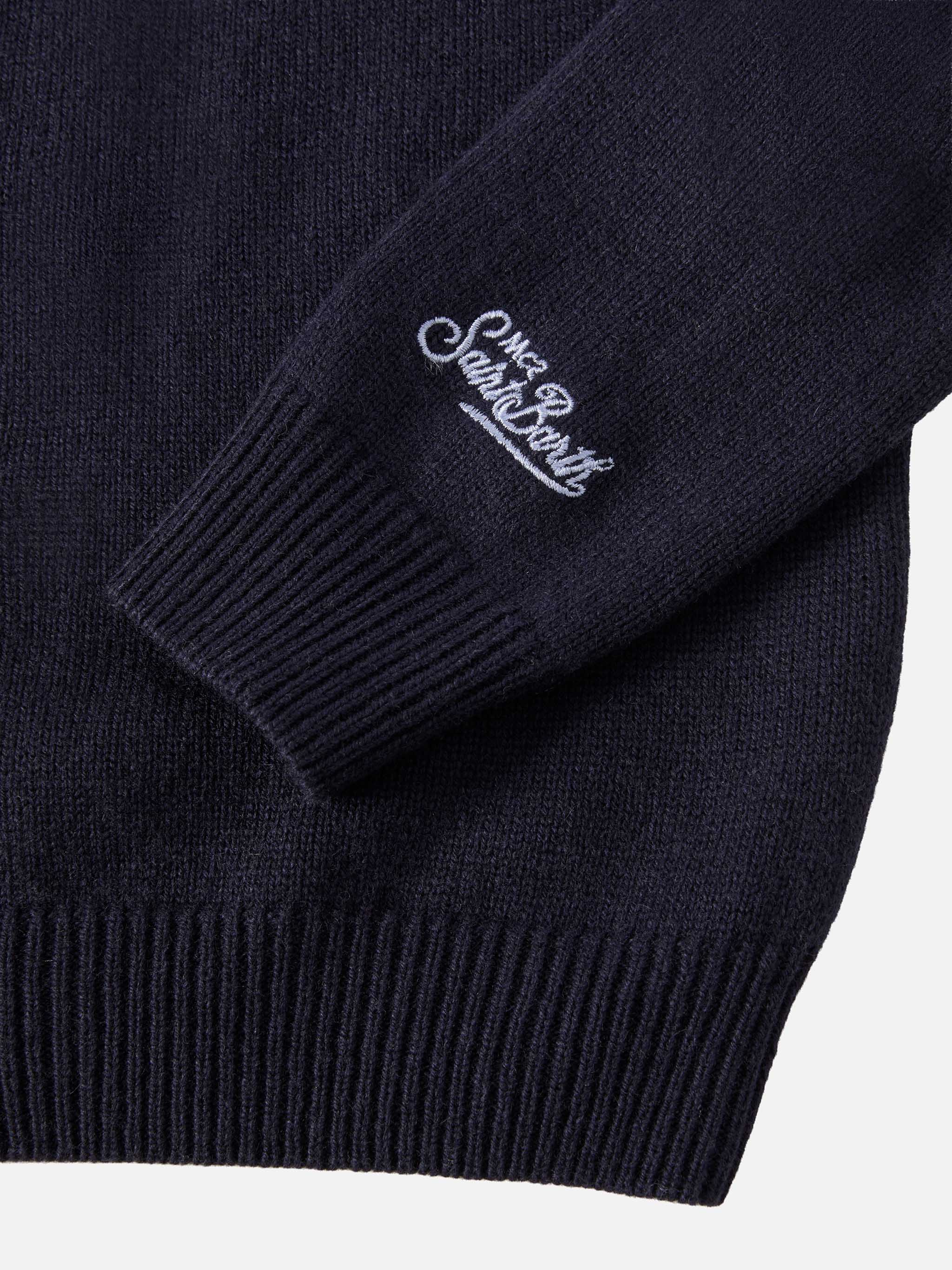 Crewneck Douglas in cashmere blend with Sciupa Femmine jacquard - Image 3