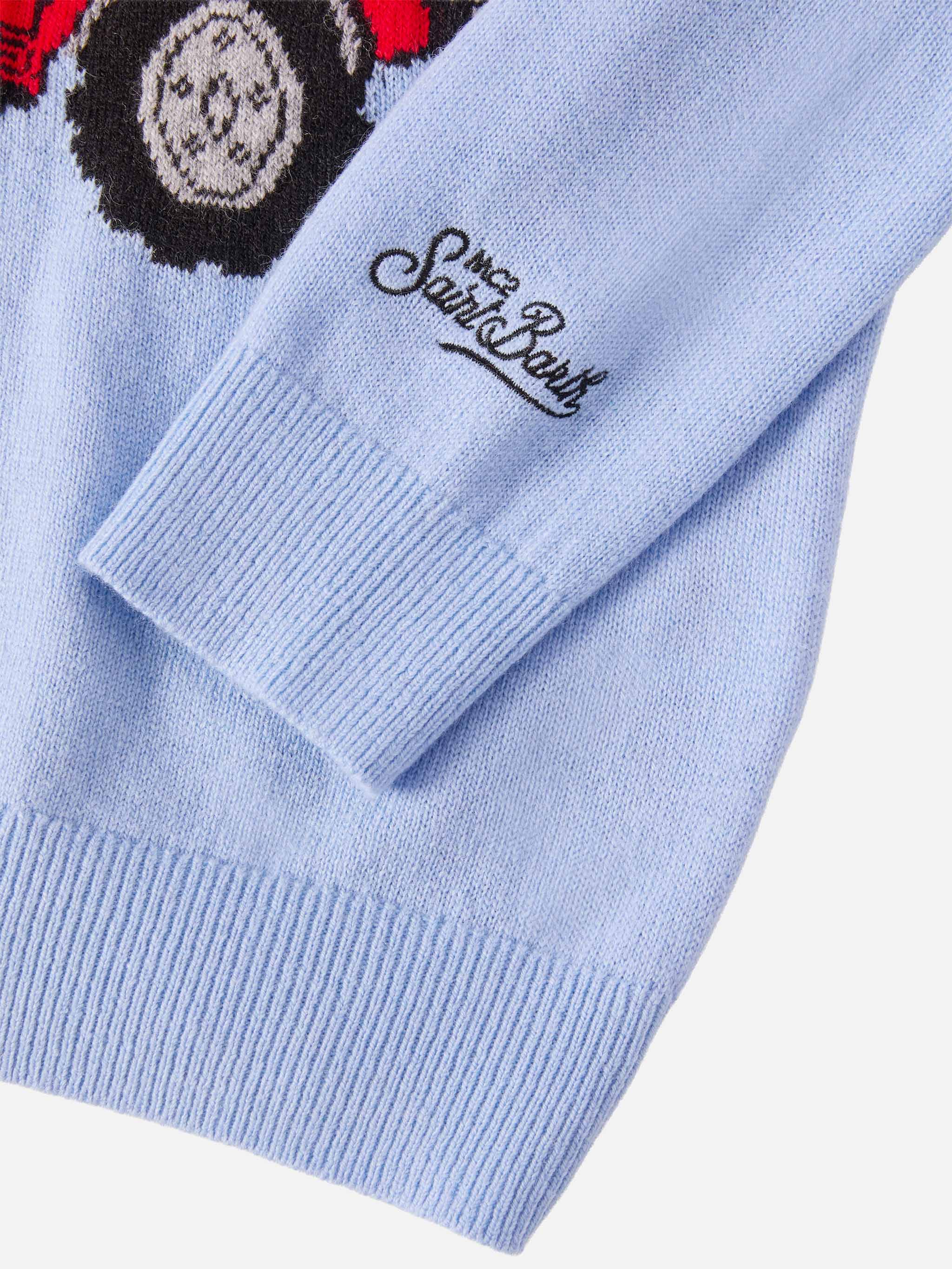 Crewneck Douglas Light in cashmere blend with Snoopy jacquard | PEANUTS SPECIAL EDITION - Image 3
