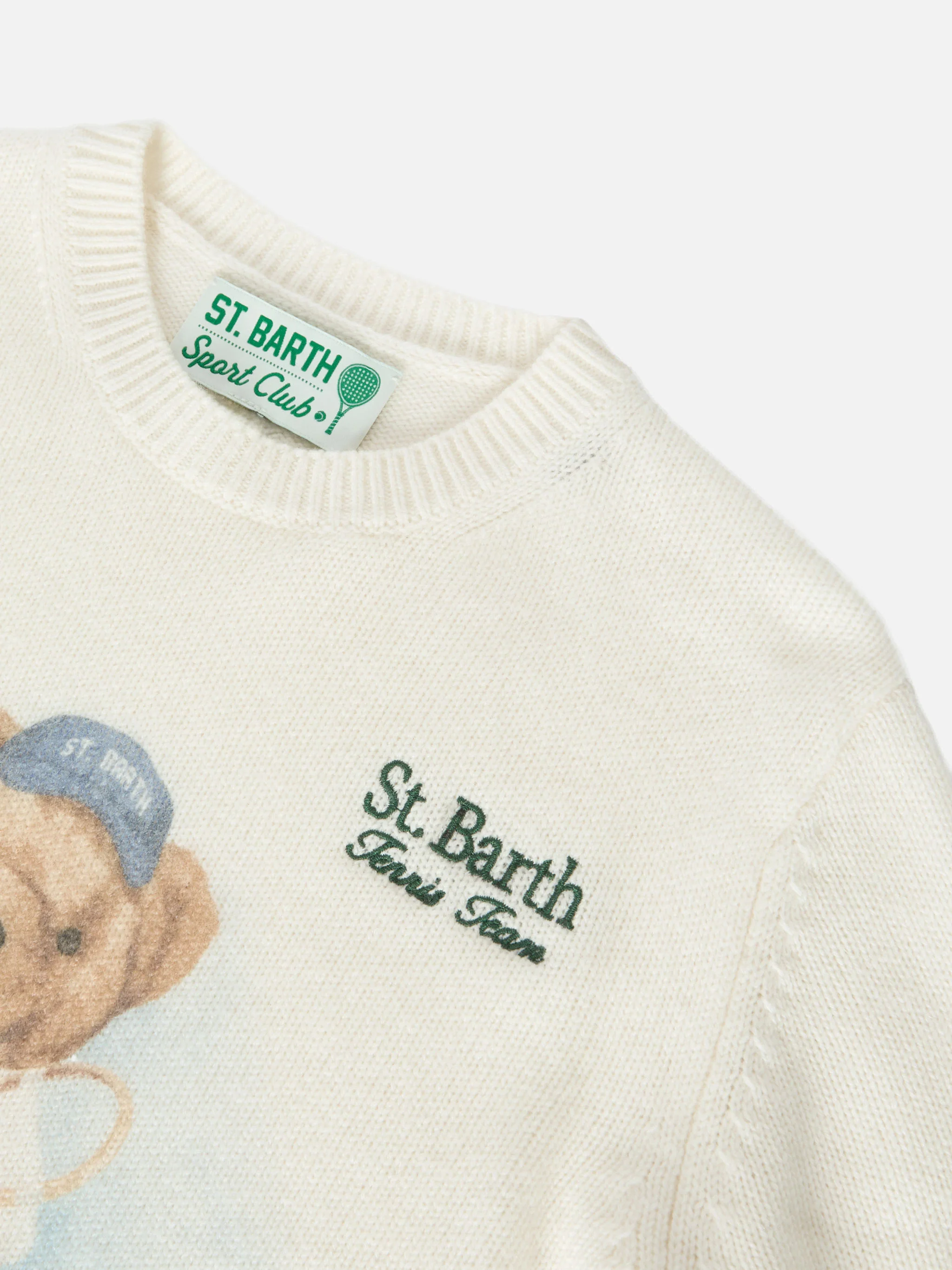 Sweater Douglas with teddy bear print and embroidery - Image 3