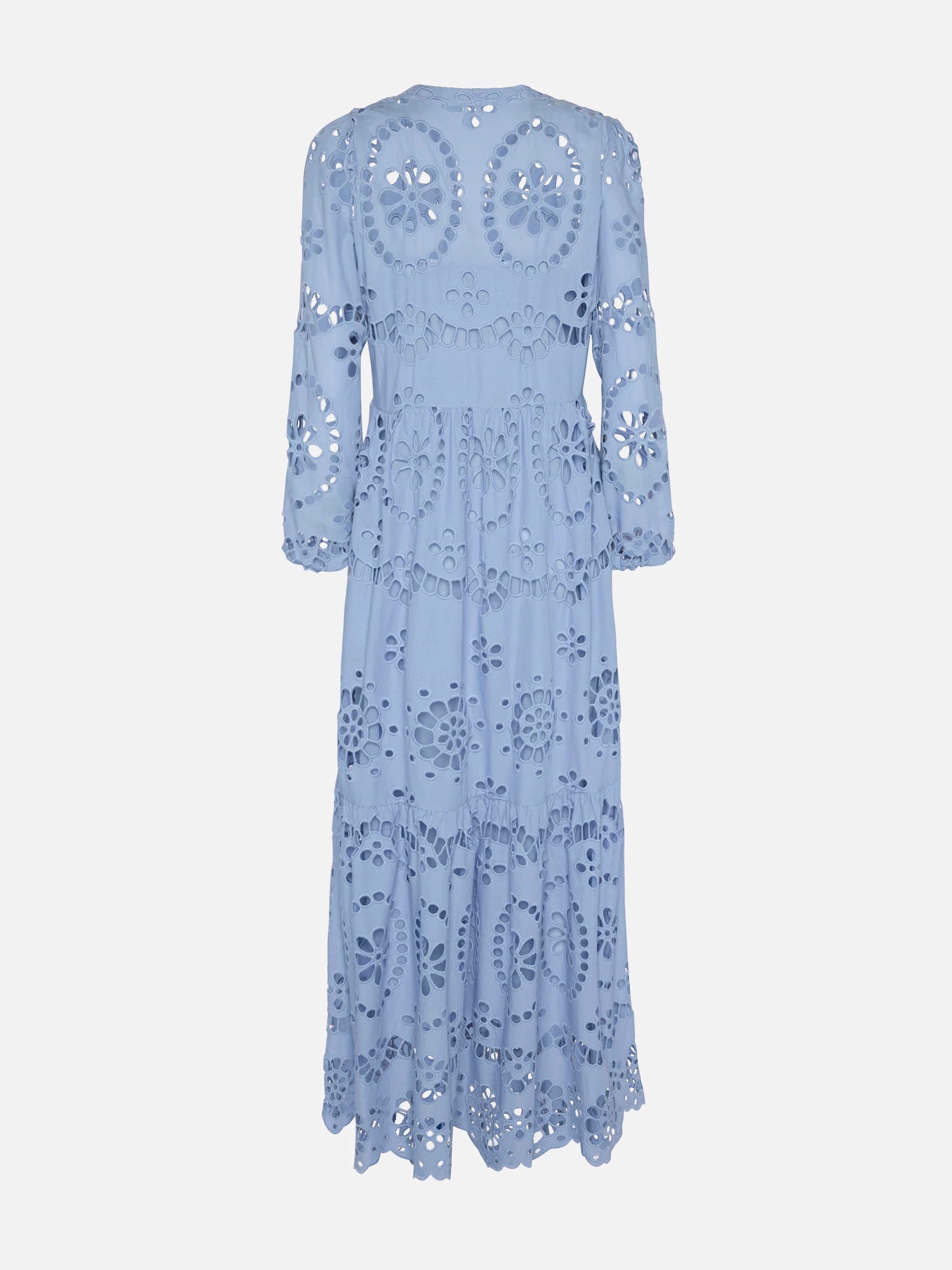 Sylvia avio blue Sangallo lace dress - Image 5
