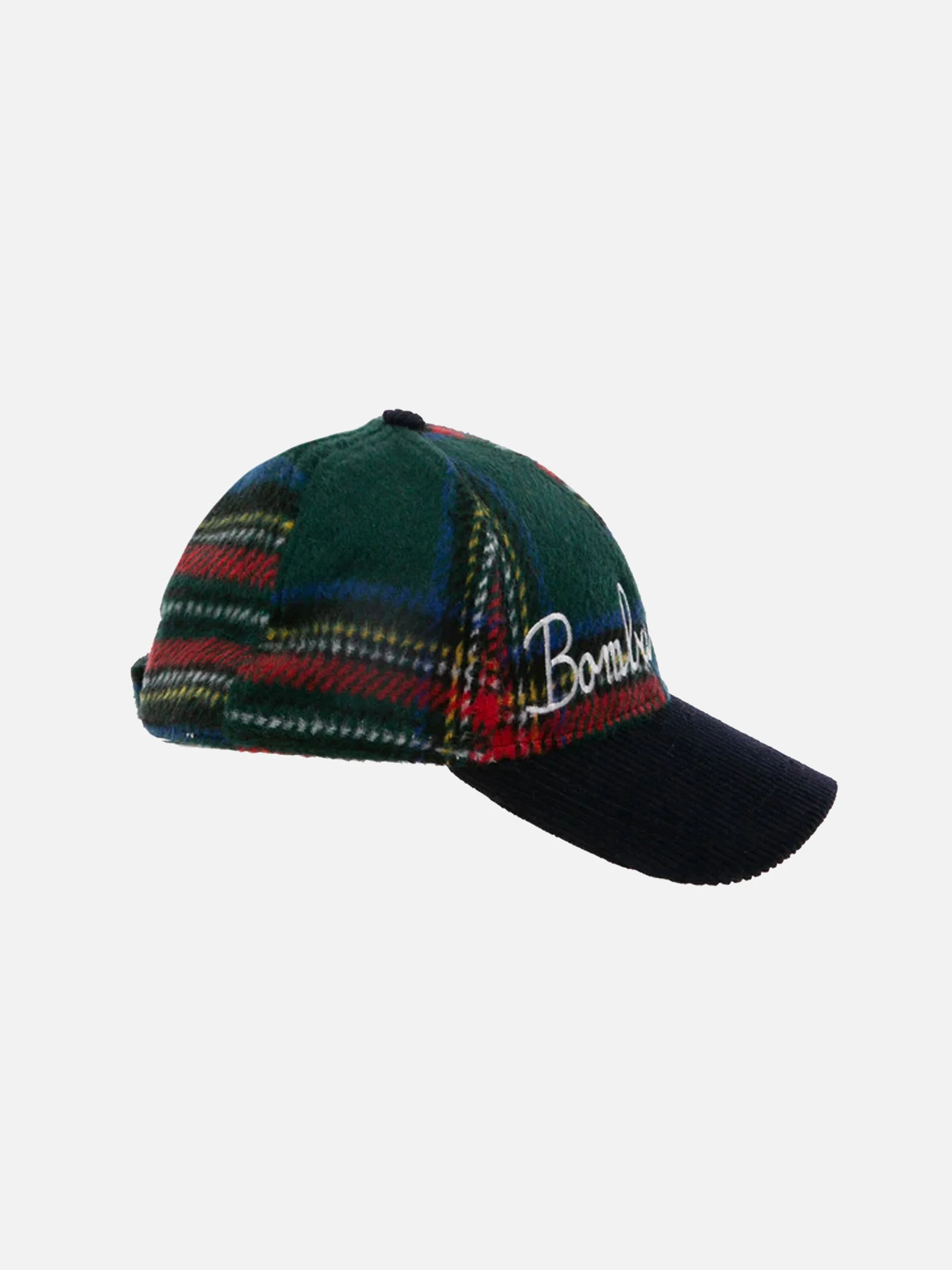 Tartan baseball cap with Bombardino embroidery - Image 3