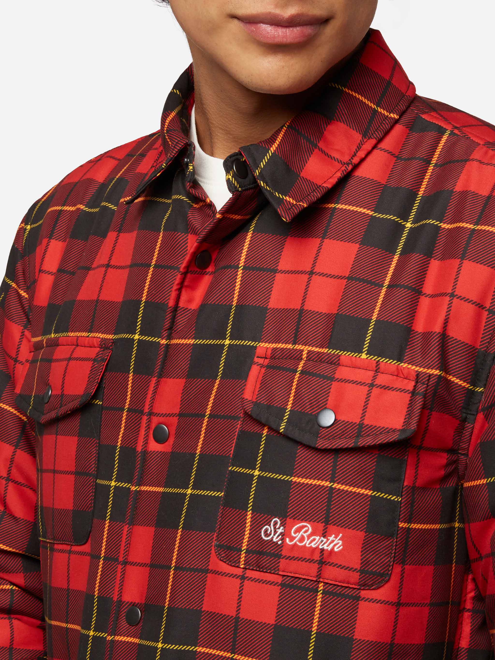 Technic fabric overshirt Chalet with check print - Image 2