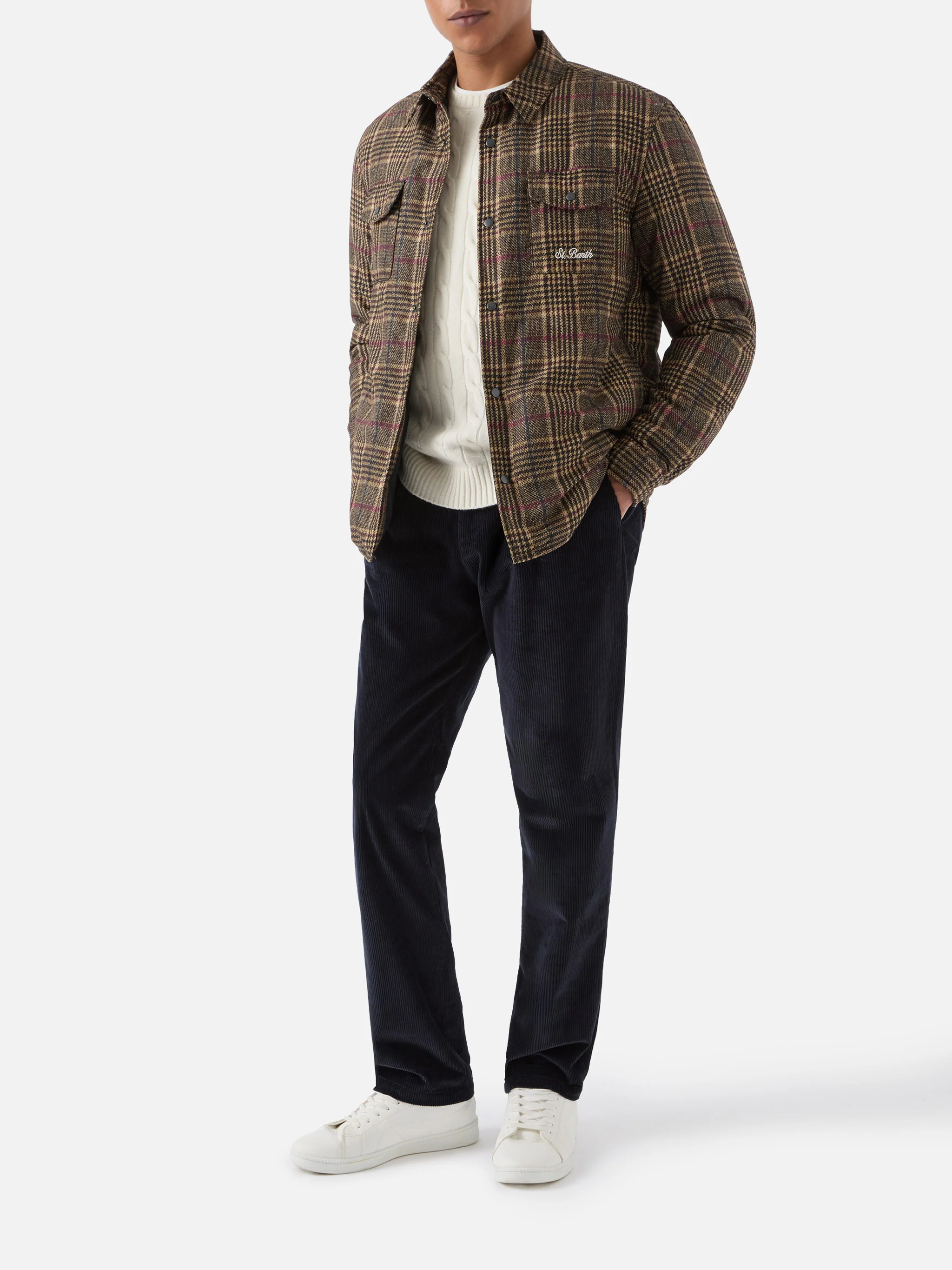 Technic fabric overshirt Chalet with Prince of Wales print - Image 2